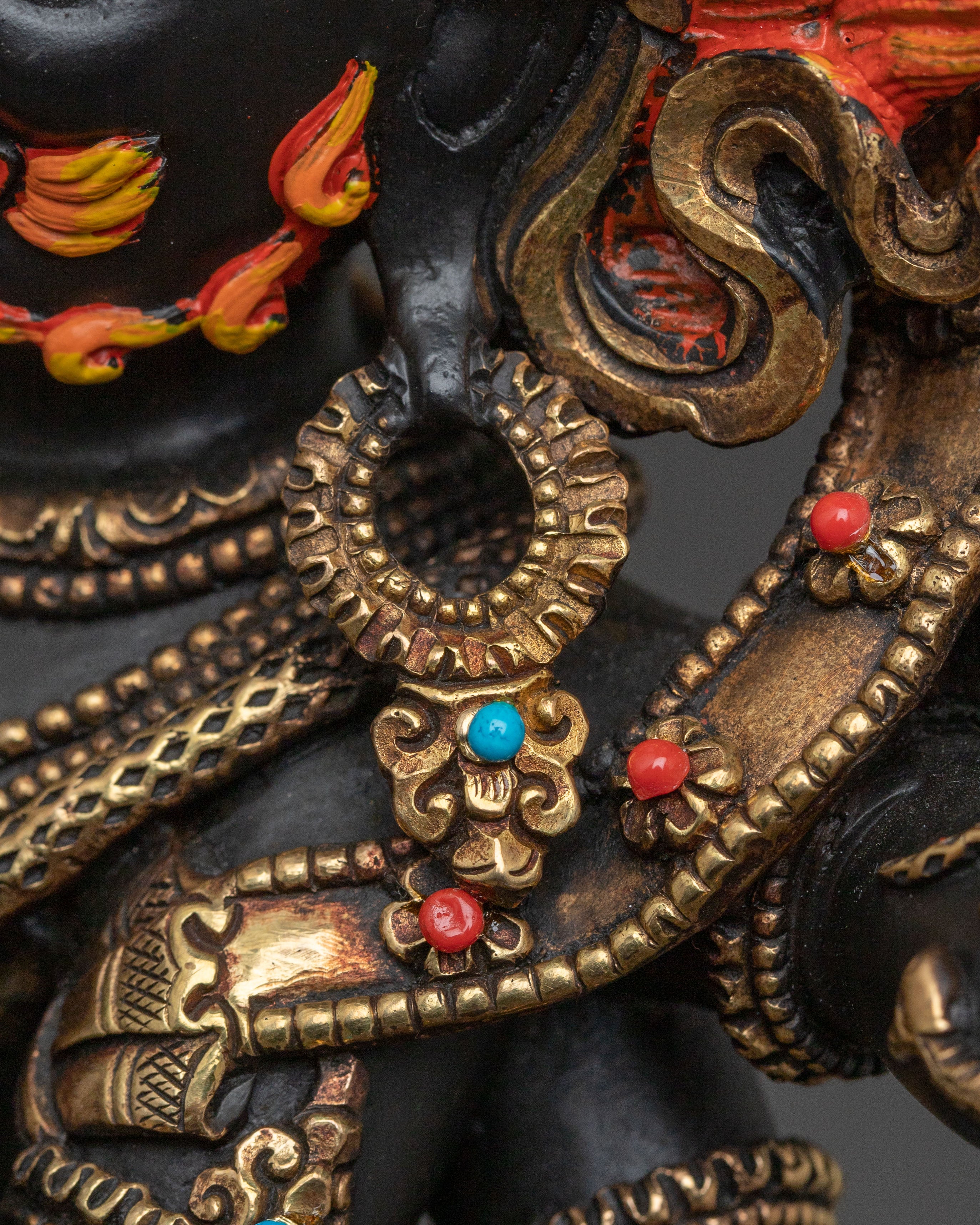 Six Armed Mahakala Divine Statue | Spiritual Decor