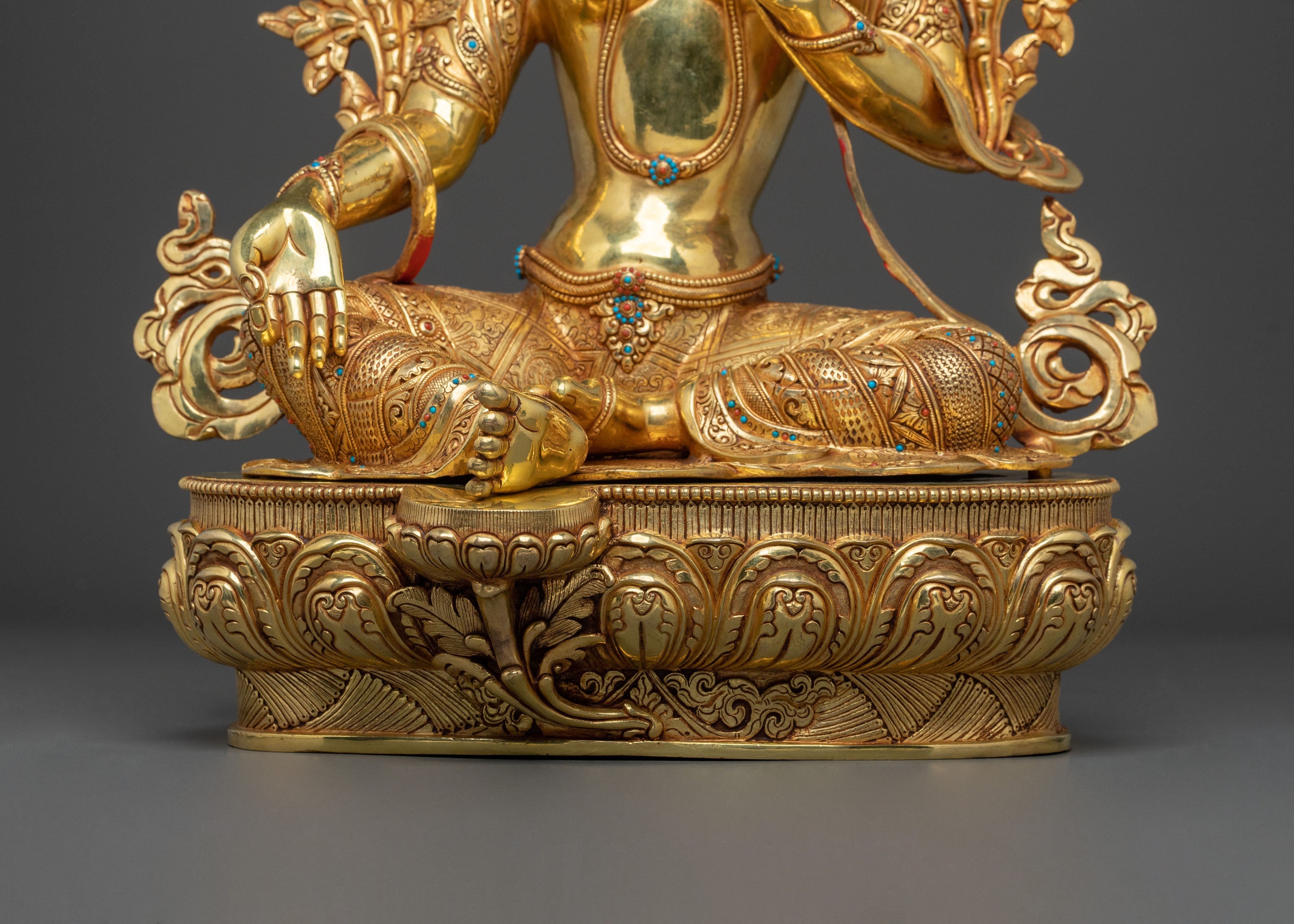 Handcrafted Green Tara Statue | Symbol of Healing