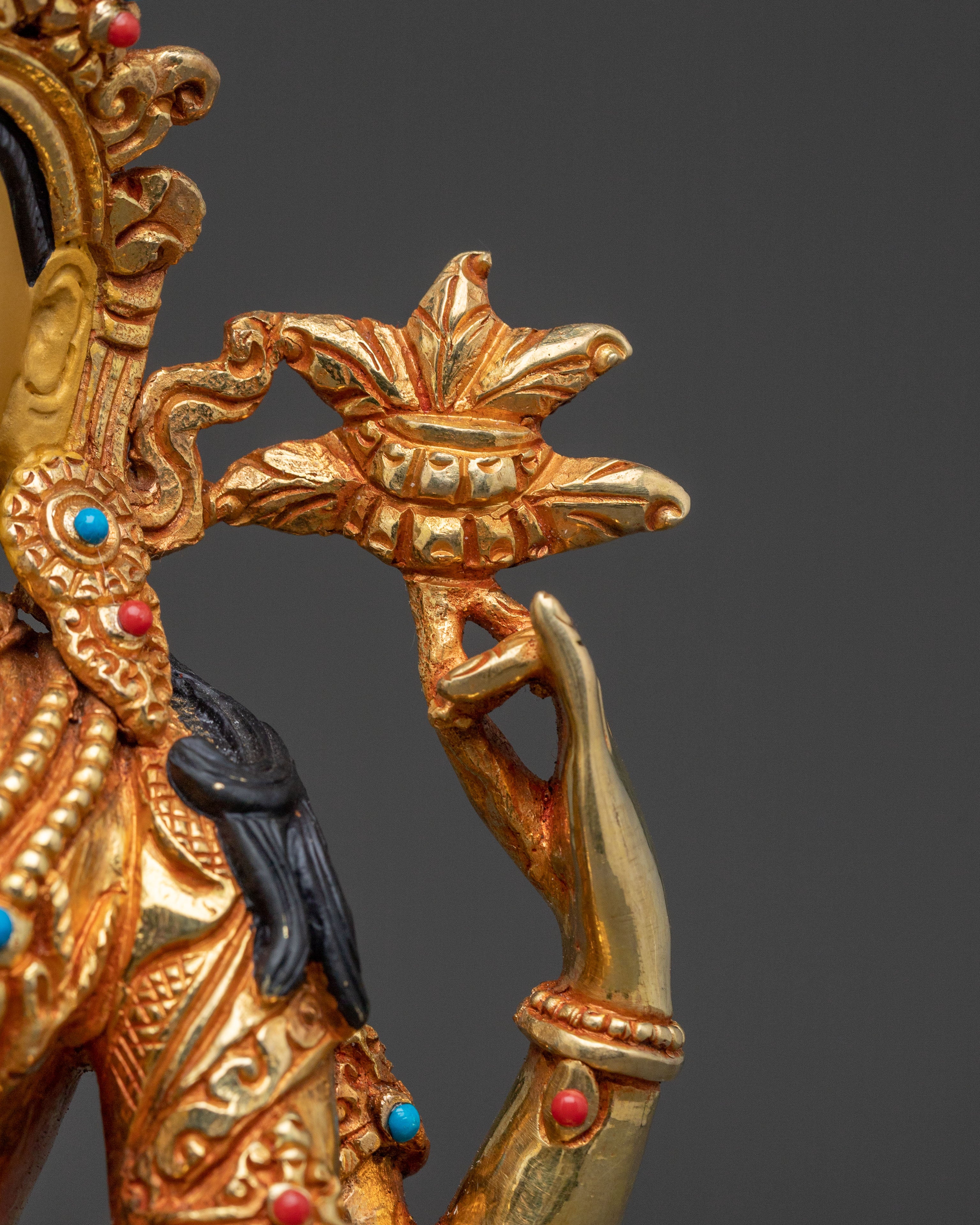 Chenrezig Gold Gilded Sacred Statue – Himalayan Artistry