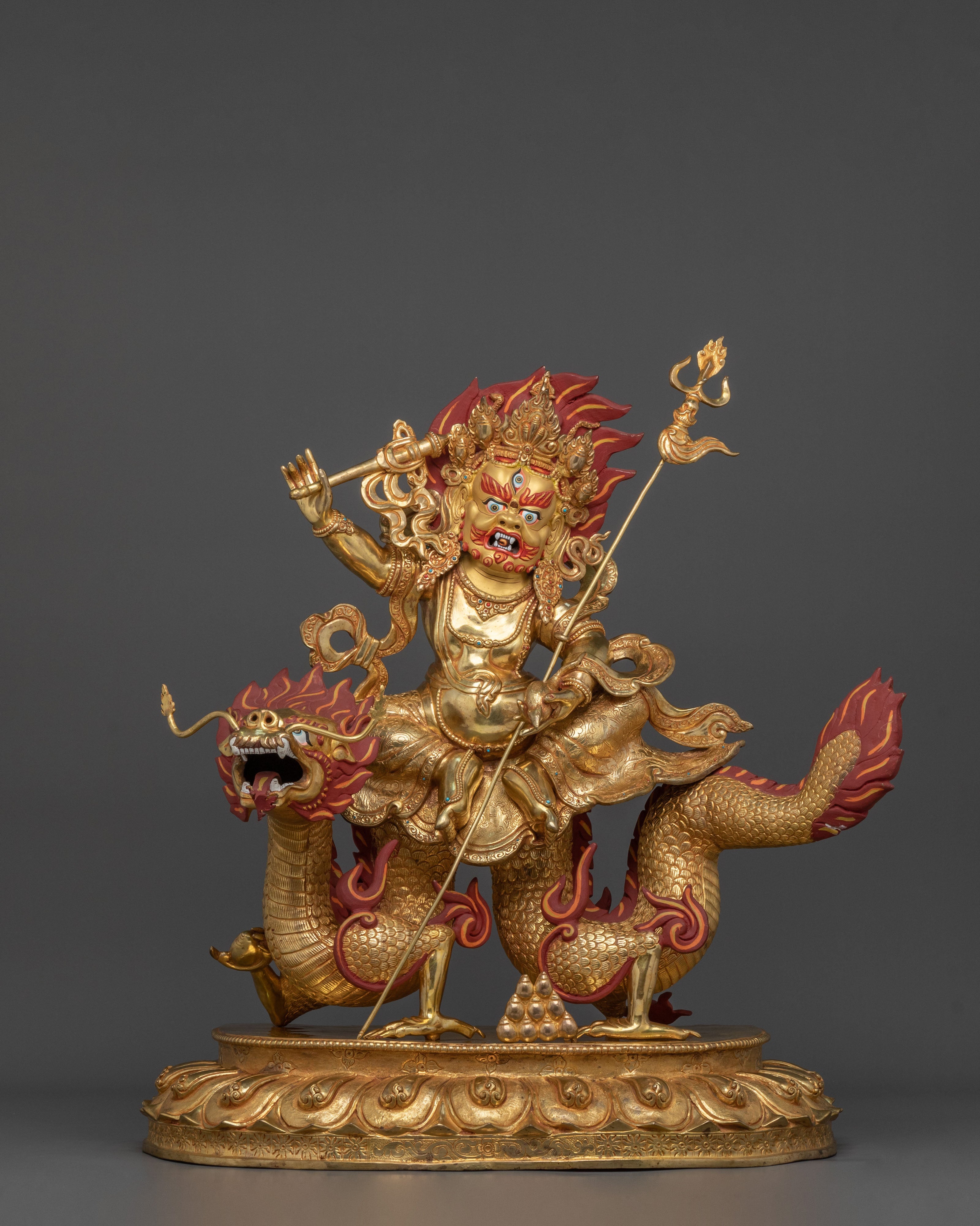 White Dzambhala Statue | Sacred Wealth God