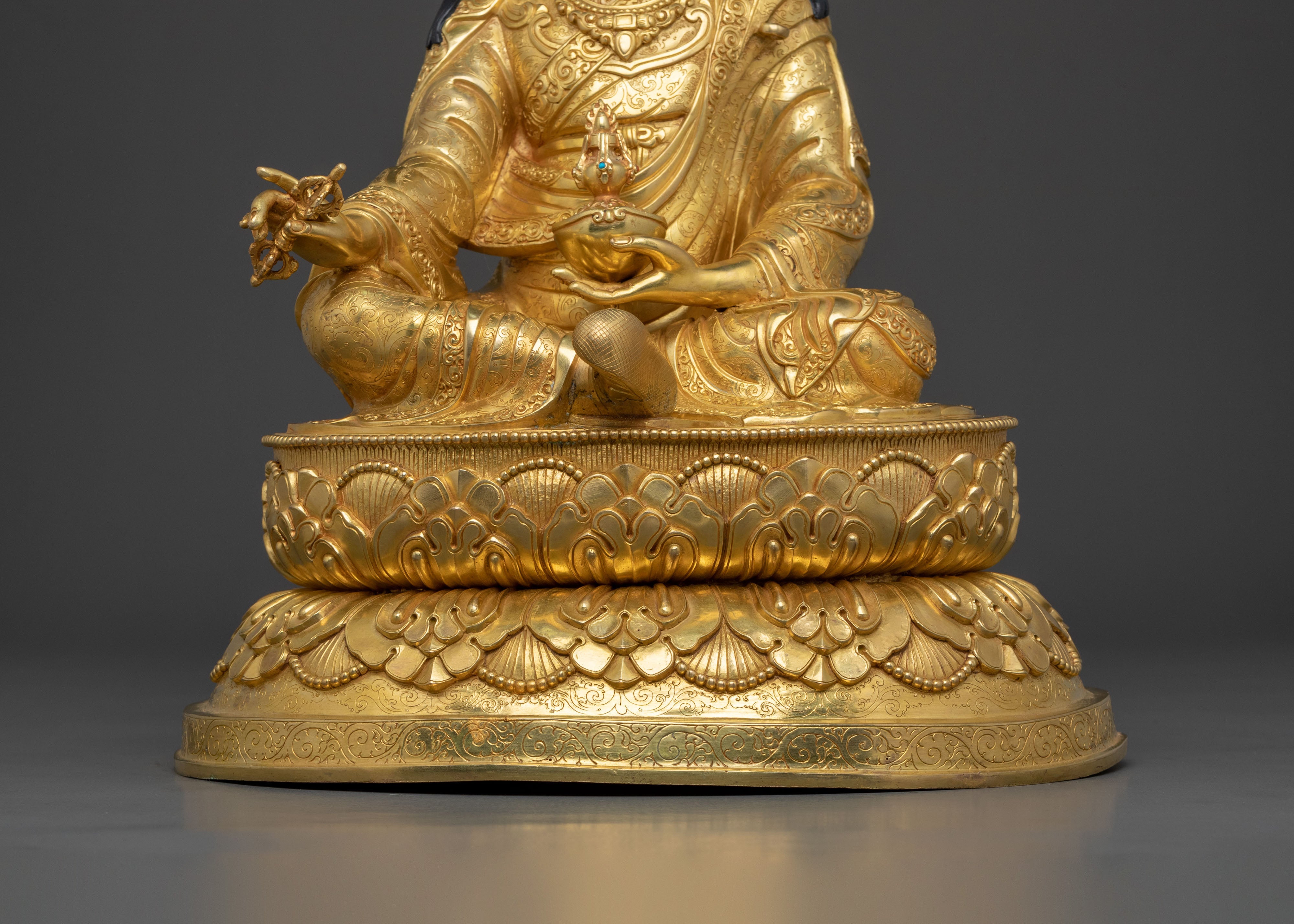 Guru Rinpoche Buddhist Sculpture | Sacred Altar Statue