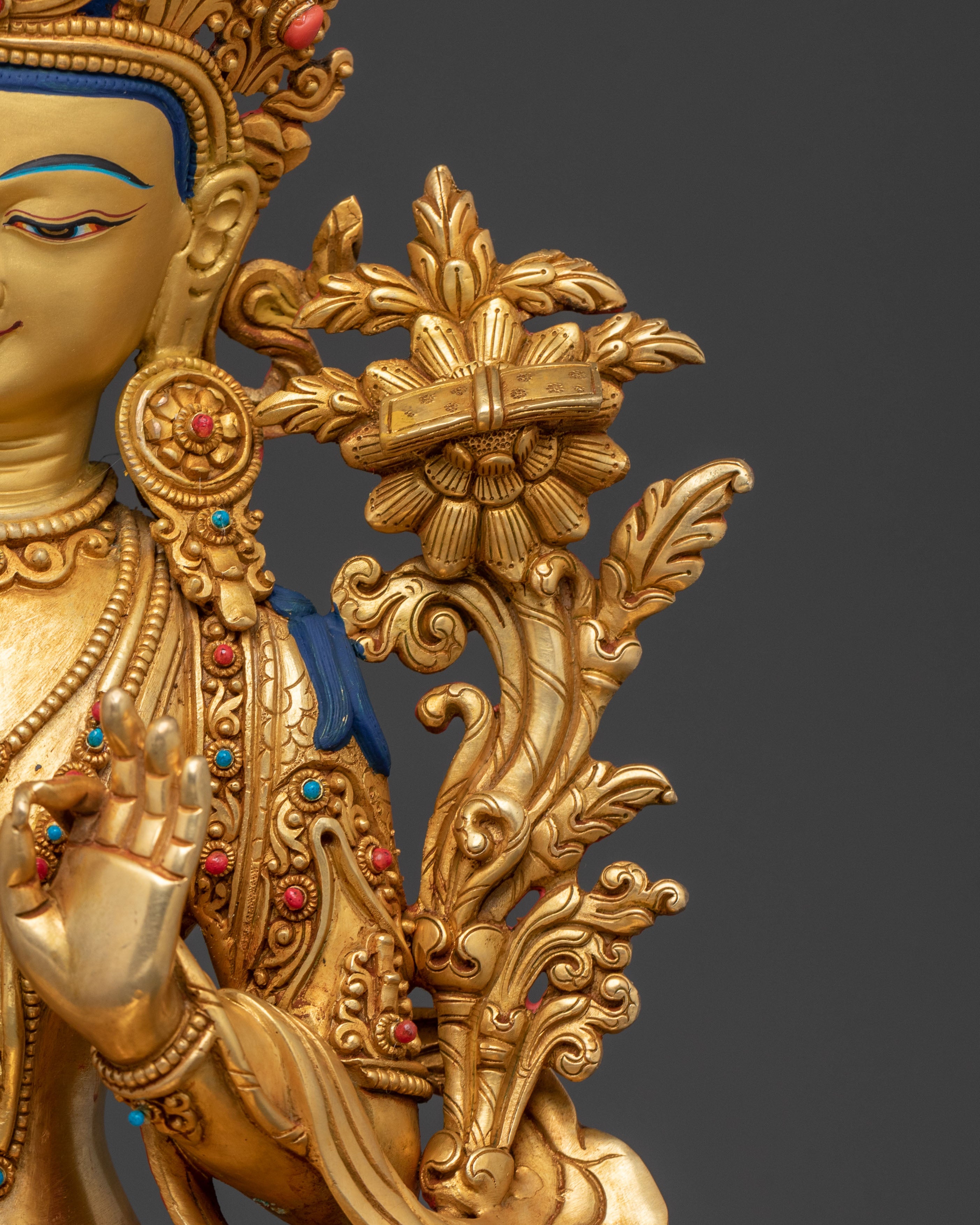 Manjushri Spiritual Statue | Serene Wisdom