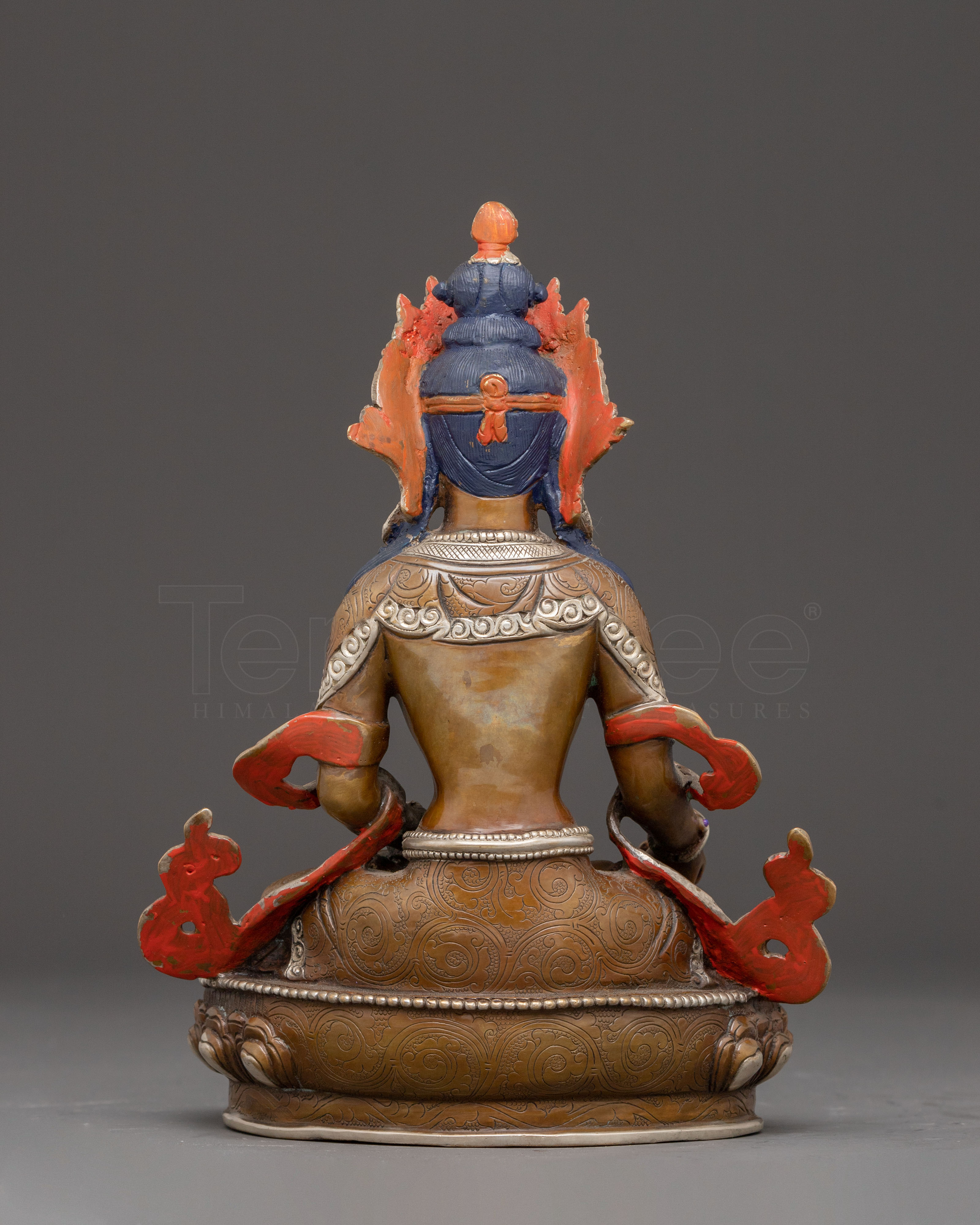 Handmade Copper Statue of Bodhisattva Ksitigarbha | Protector of Beings