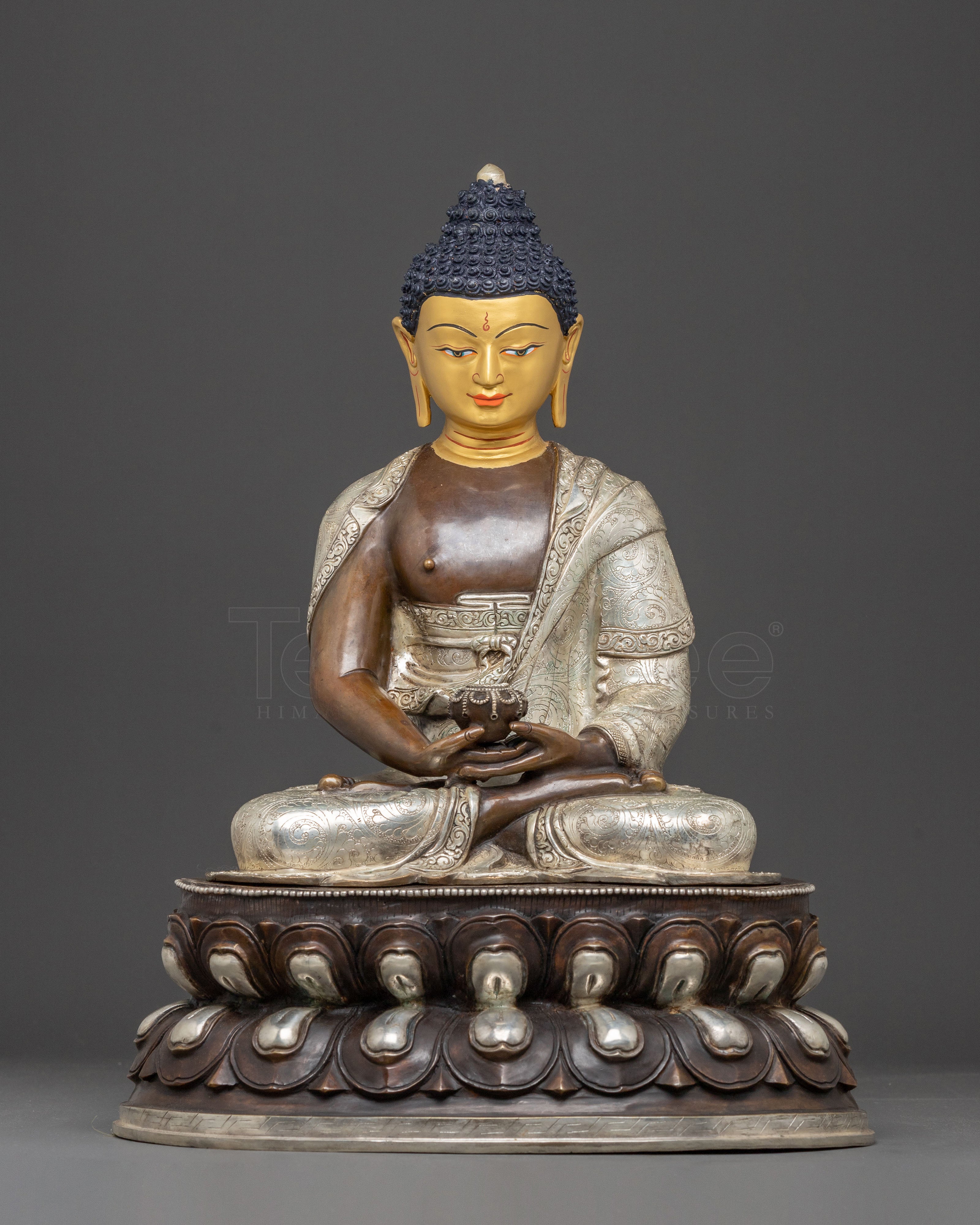 Handmade Amitabha Buddha Oxidized Statue