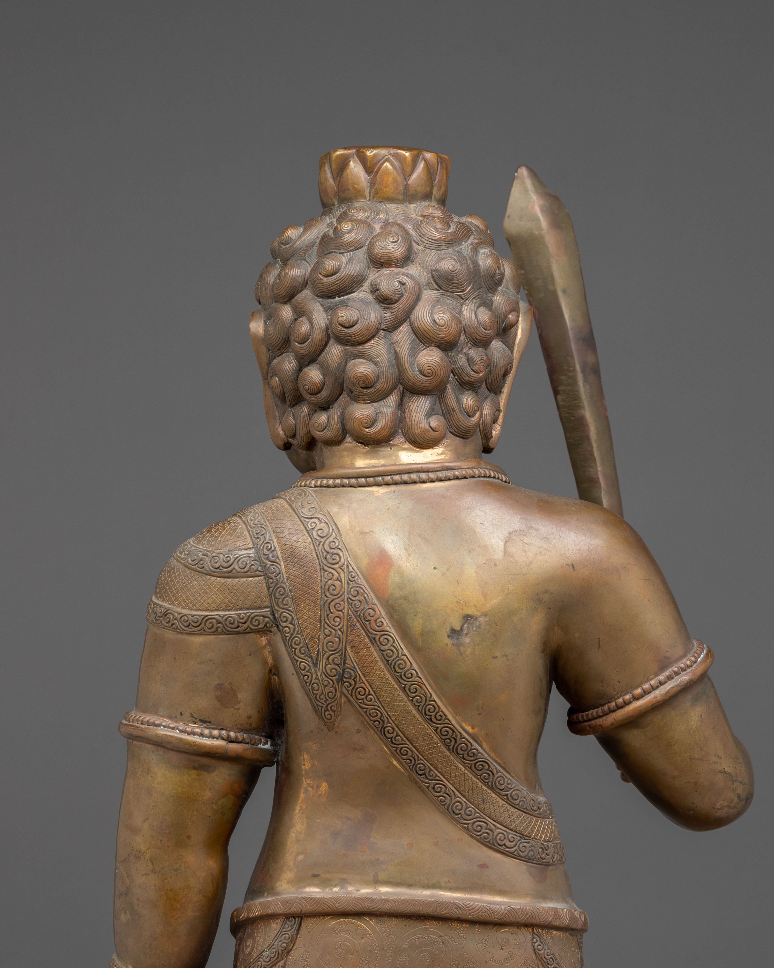 Yamraj Oxidized Copper Statue | Dharma Protector