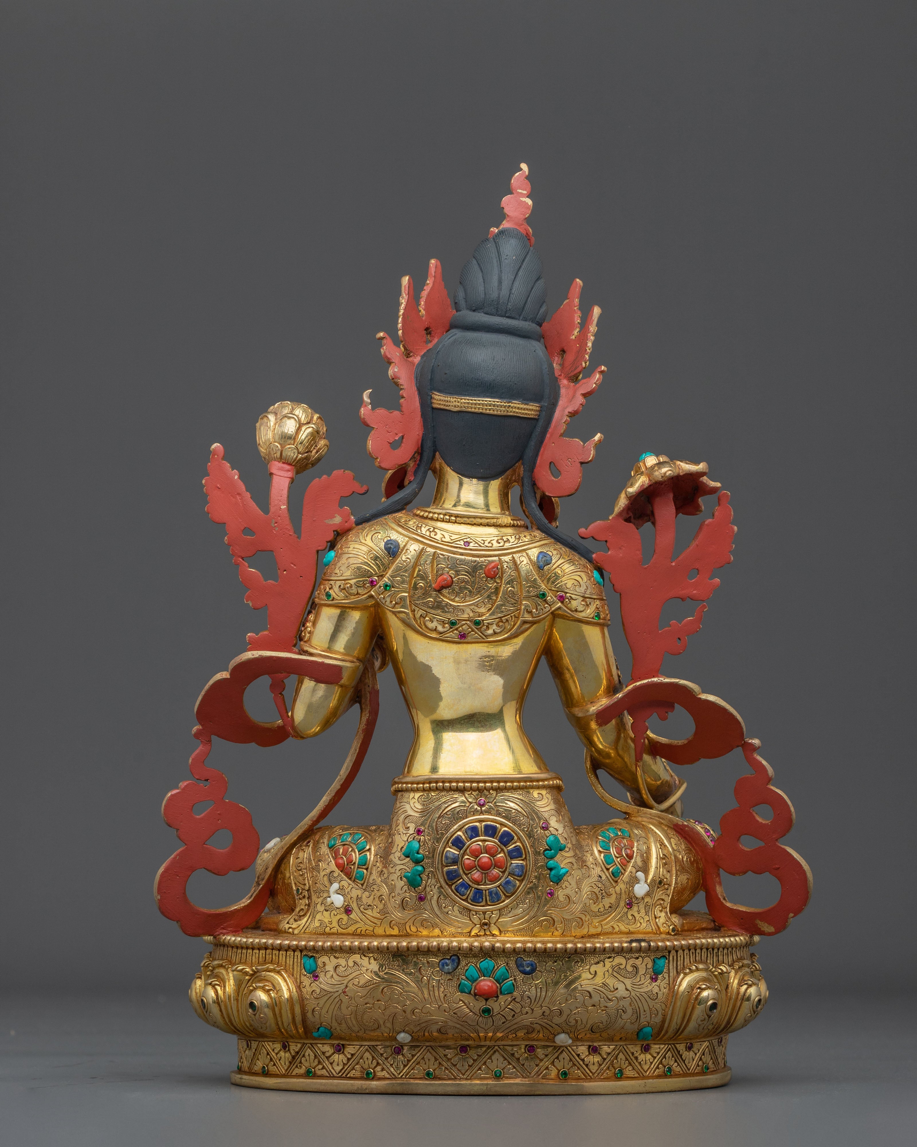 Handmade Green Tara Spiritual Figurine | Home Decor