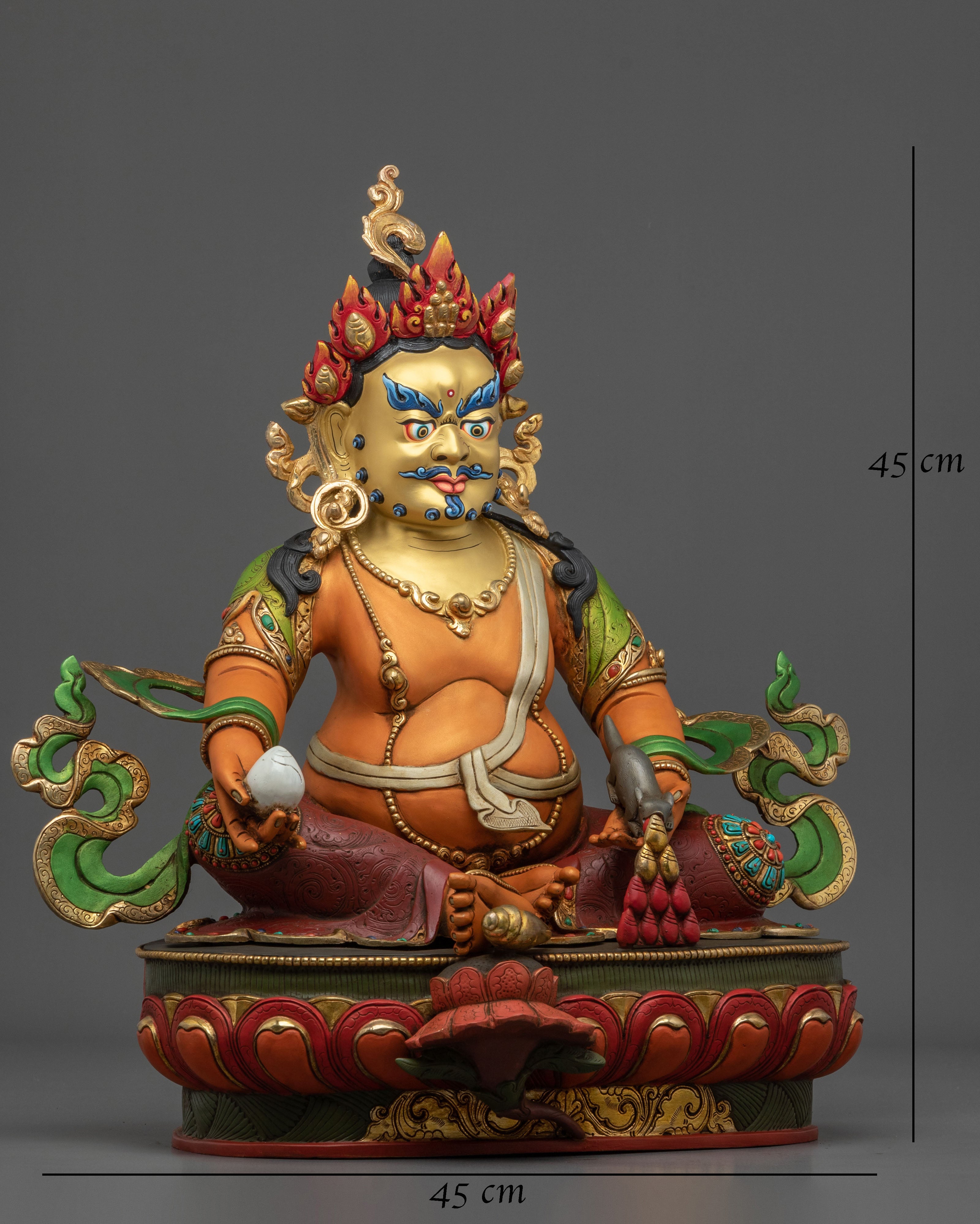 Handmade Dzambhala Kubera Statue | Tibetan God