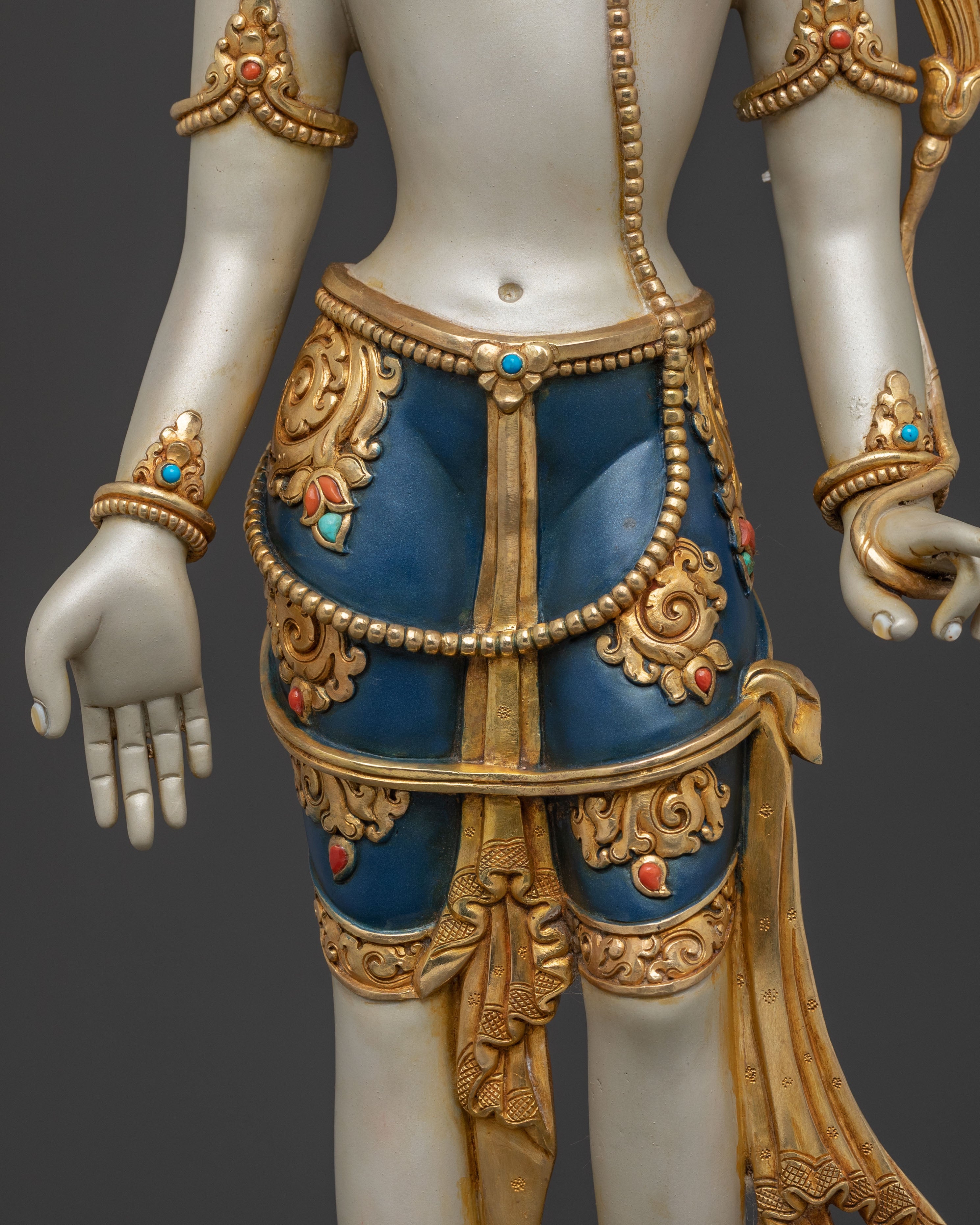 Lokeshwor Meditation Statue | 24K Gold Gilded