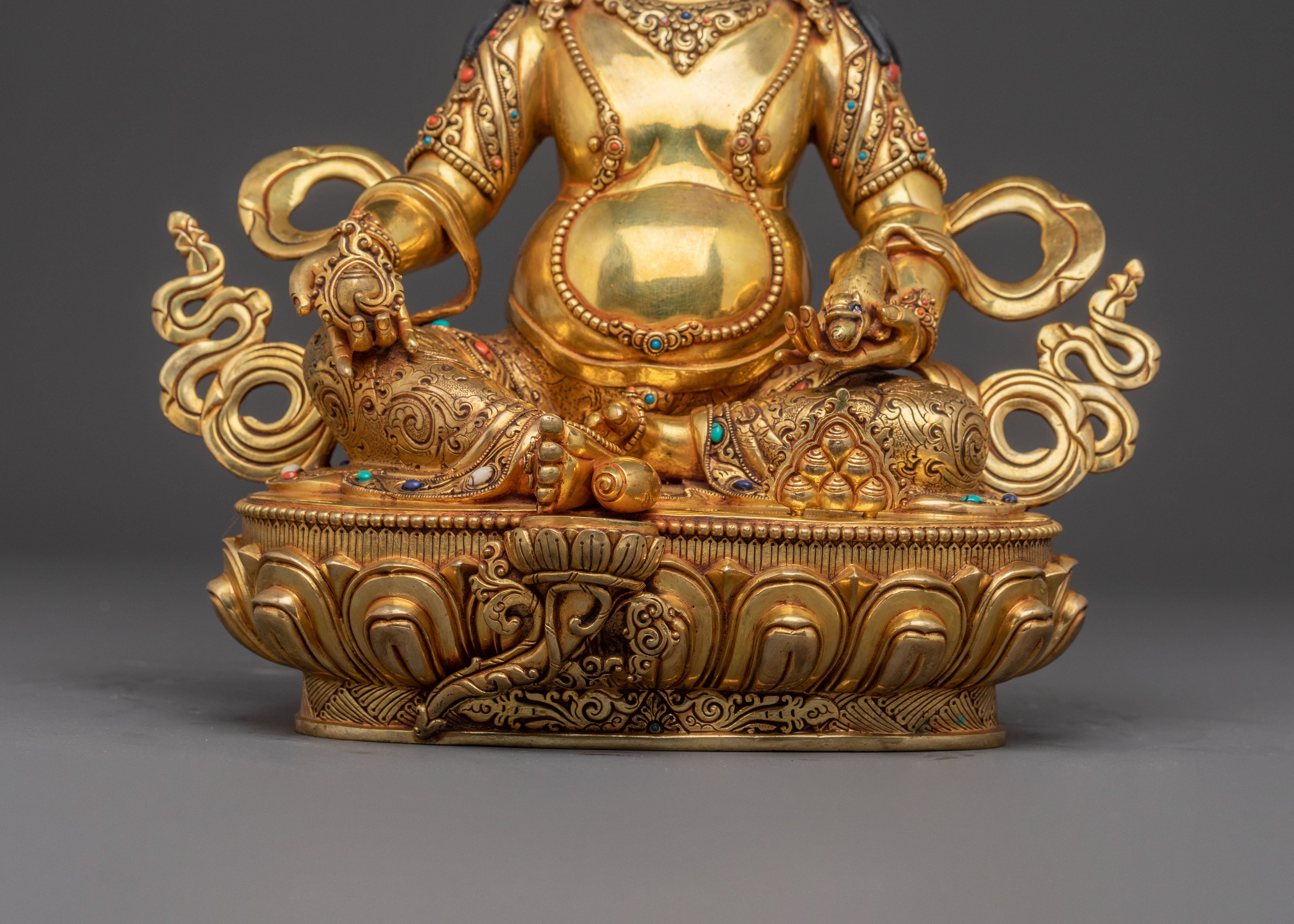 Golden Dzambhala Sacred Statue