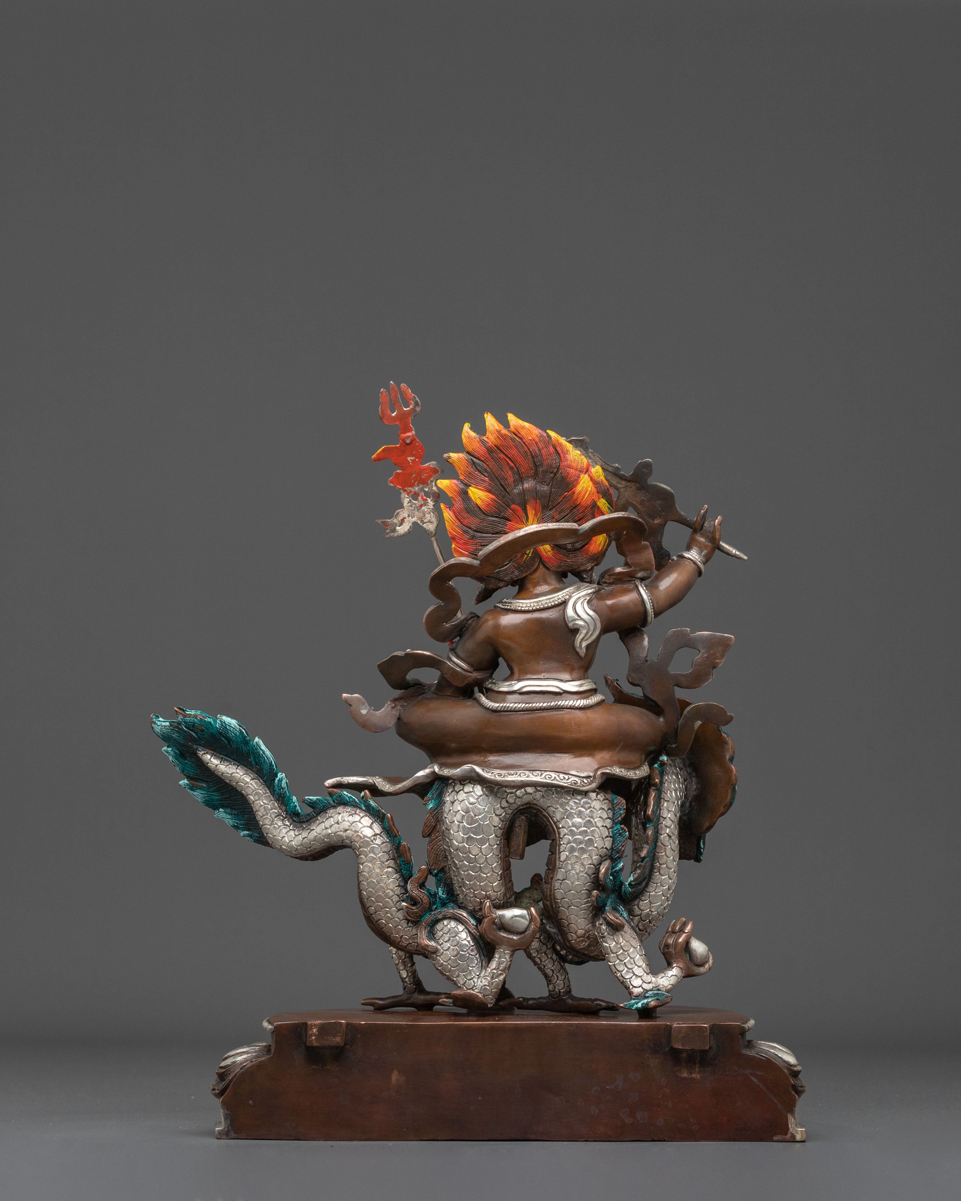 Sacred Statue of White Dzambhala: Deity of Wealth and Compassion