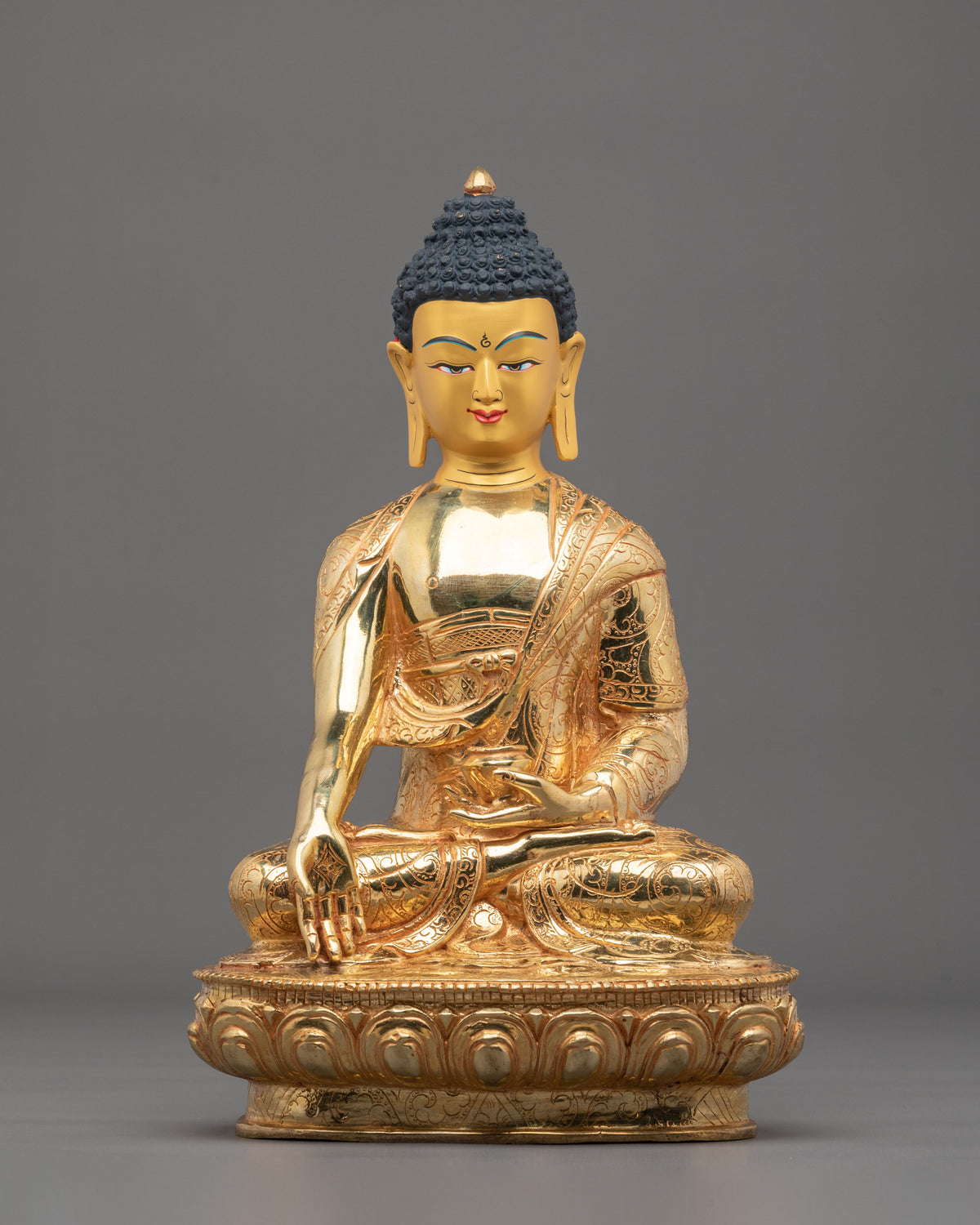 Radiant Five Dhyani Buddha Sacred Sculpture Set