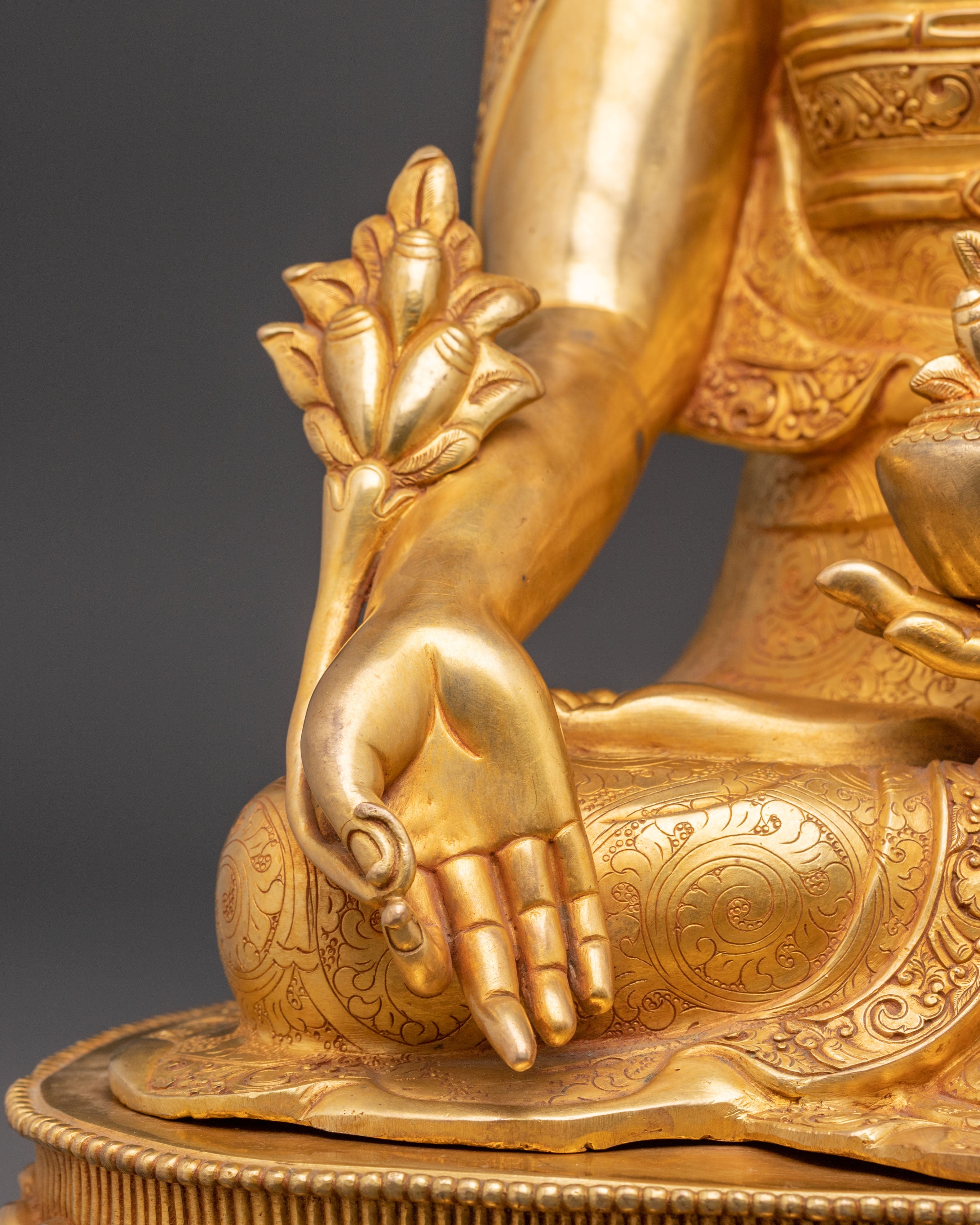 Handmade Sculpture of Medicine Buddha | Healing Deity
