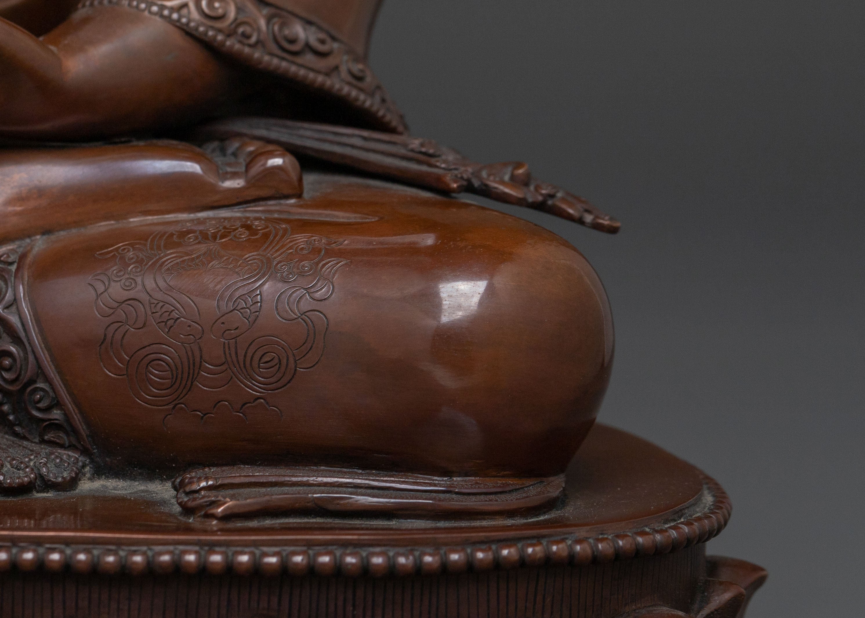 Amogasiddhi Wisdom Buddha | Oxidized Copper Statue