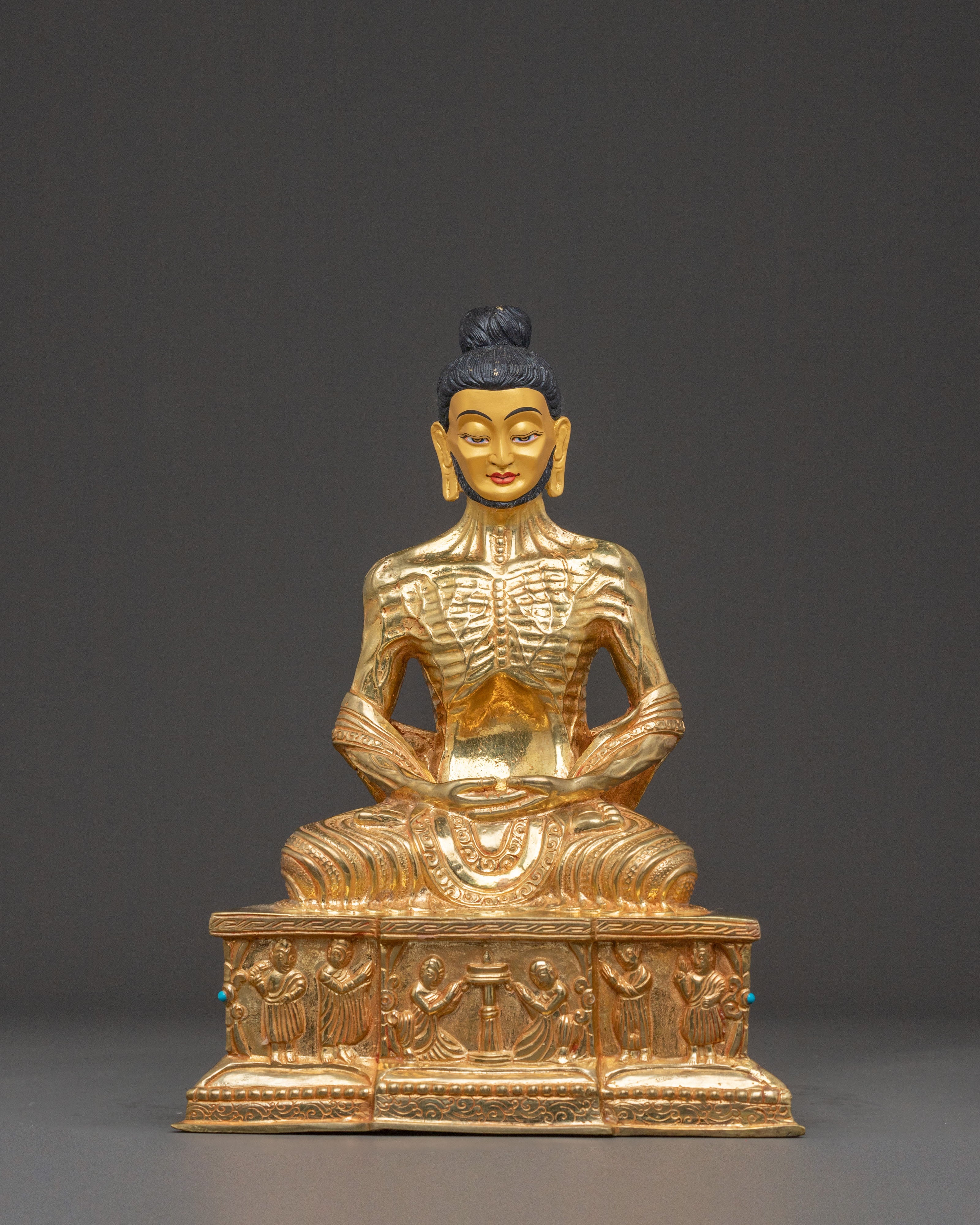 Spiritual Fasting Buddha Statue – Exquisite Handcrafted Copper Statue