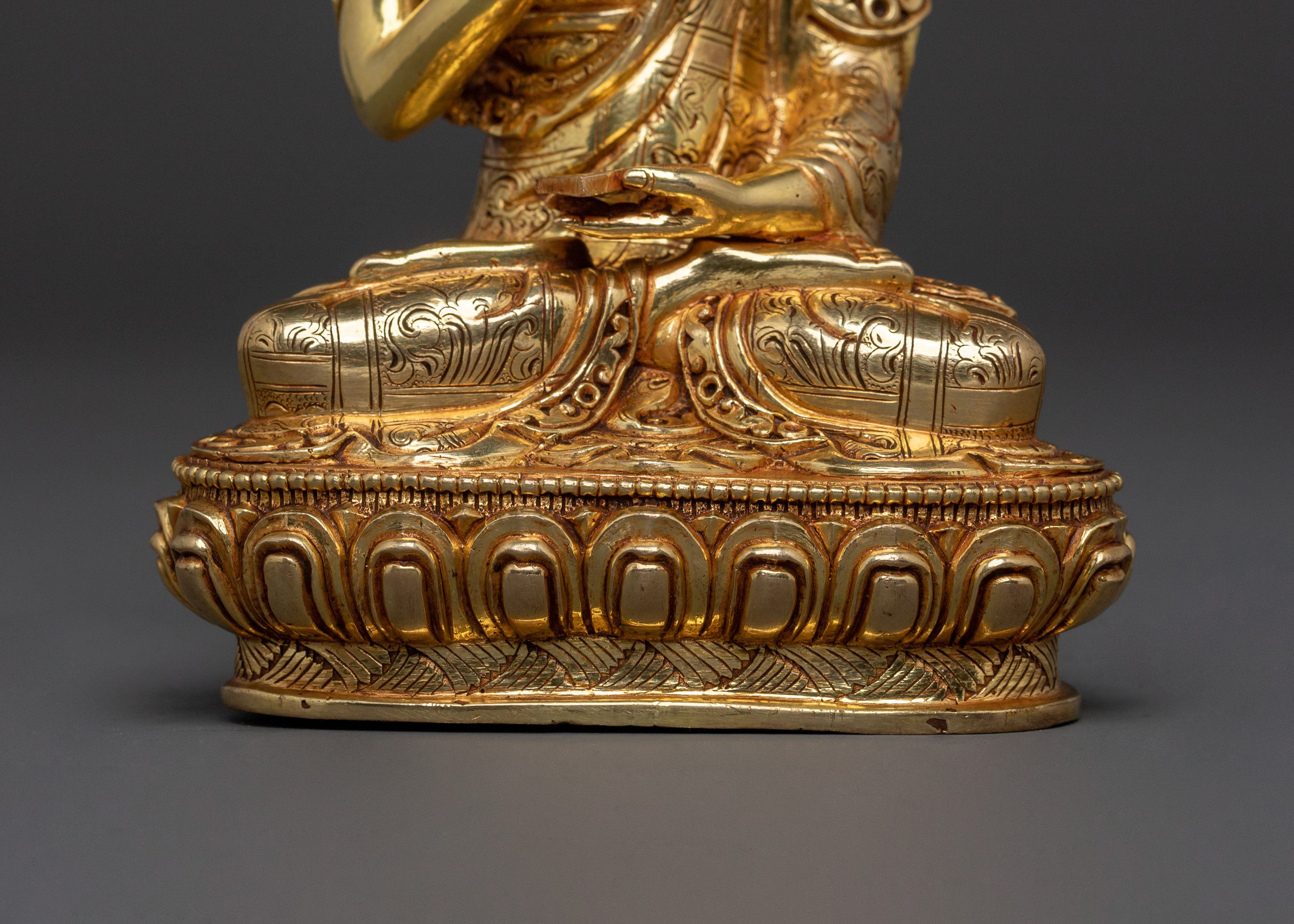 Sacred Tsongkhapa Statue with Disciples | Symbol of Wisdom
