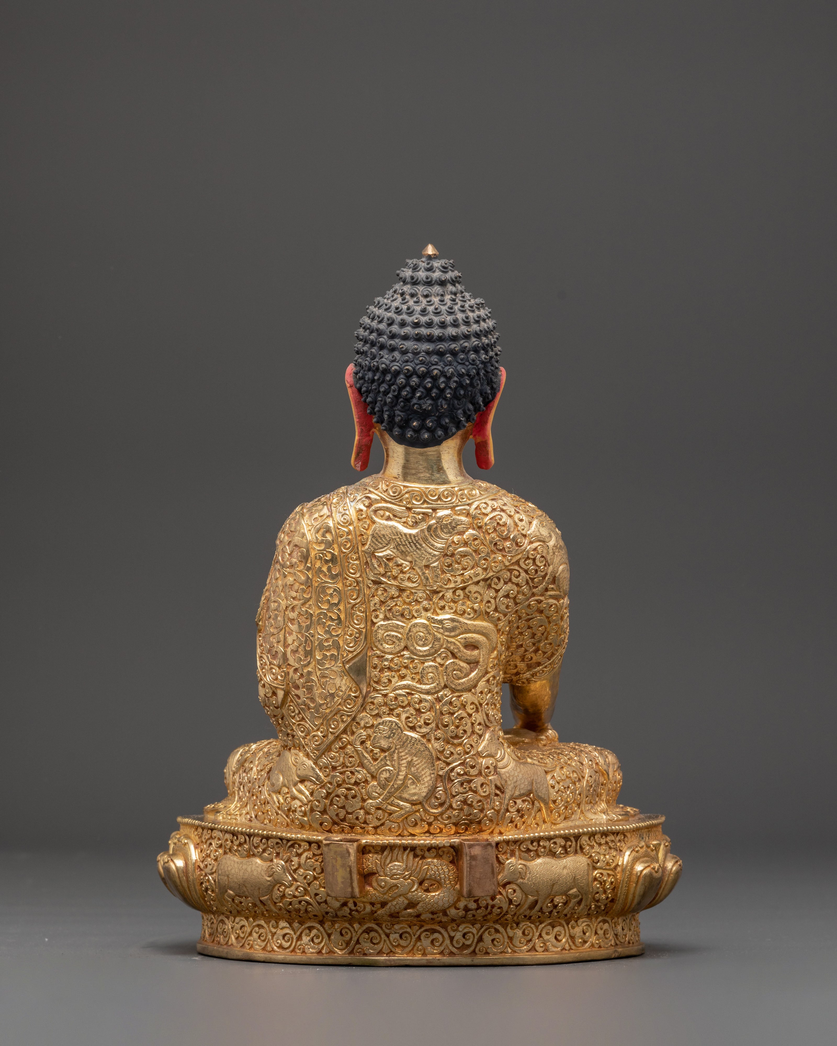 Handmade Tibetan Shakyamuni Buddha Copper Artwork | Gautama Buddha Sculpture