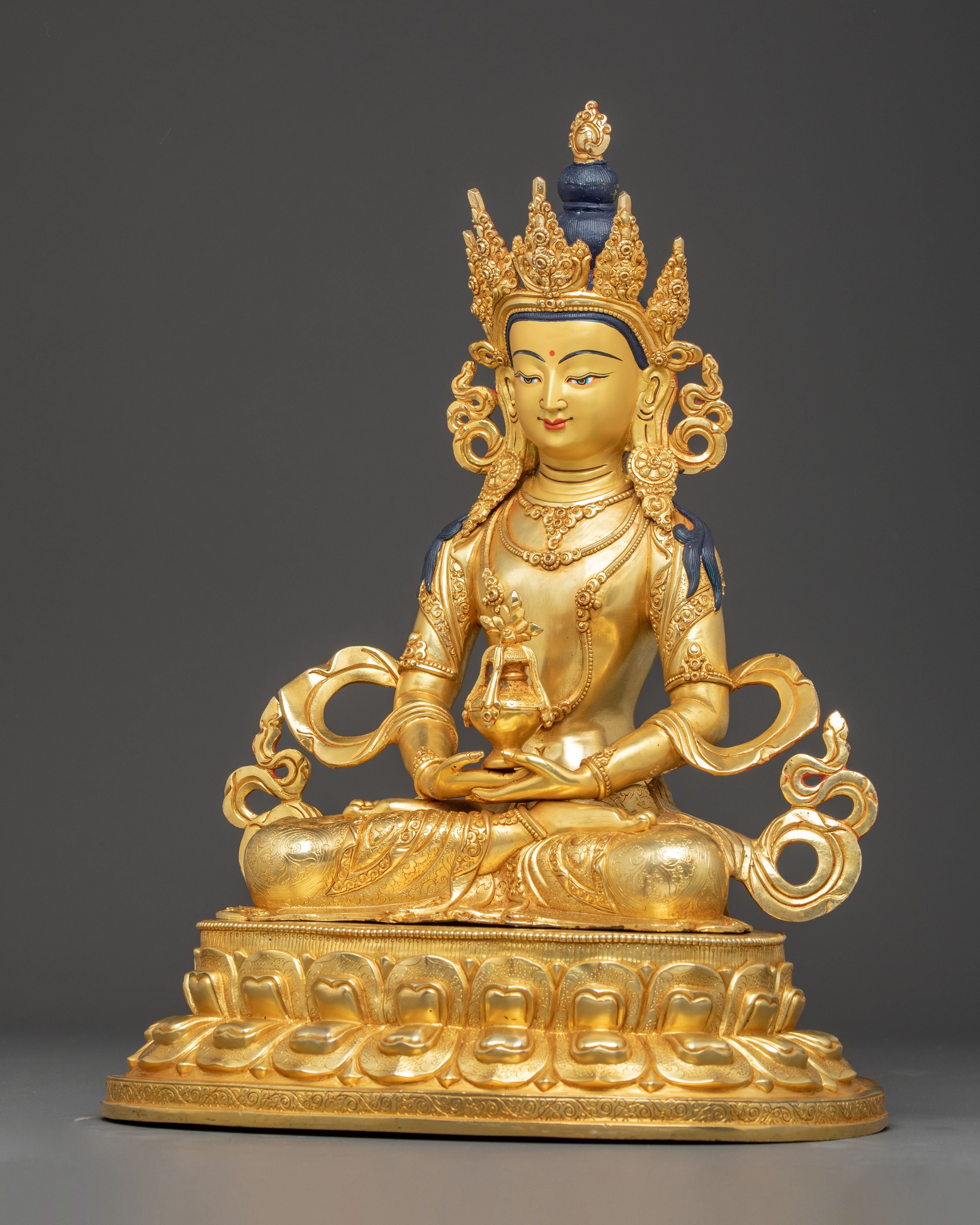 Golden Statue of Buddha Amitayus | Symbol of Longevity