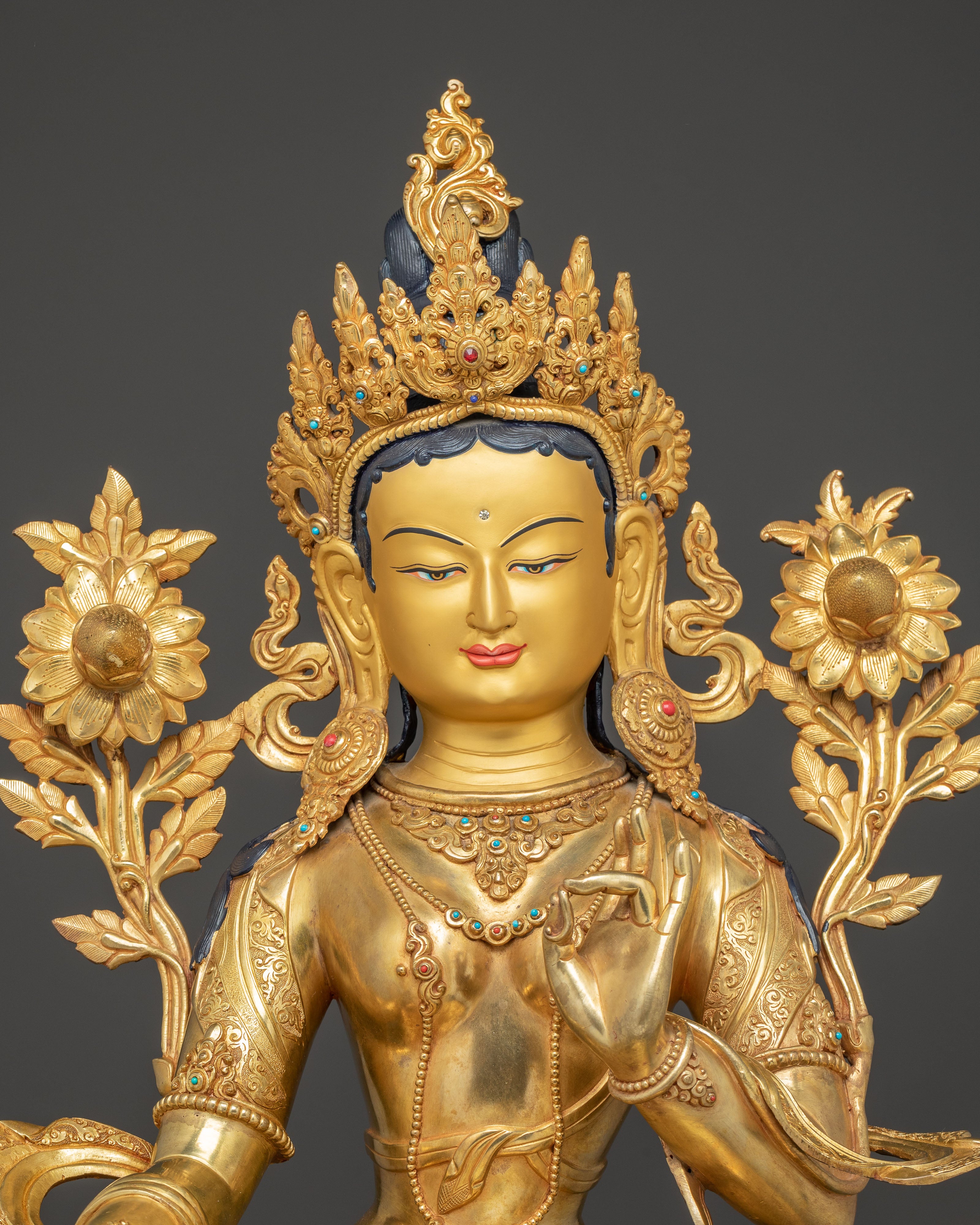 Handmade Liberation Mother Shyama Tara Statue | Compassion Deity