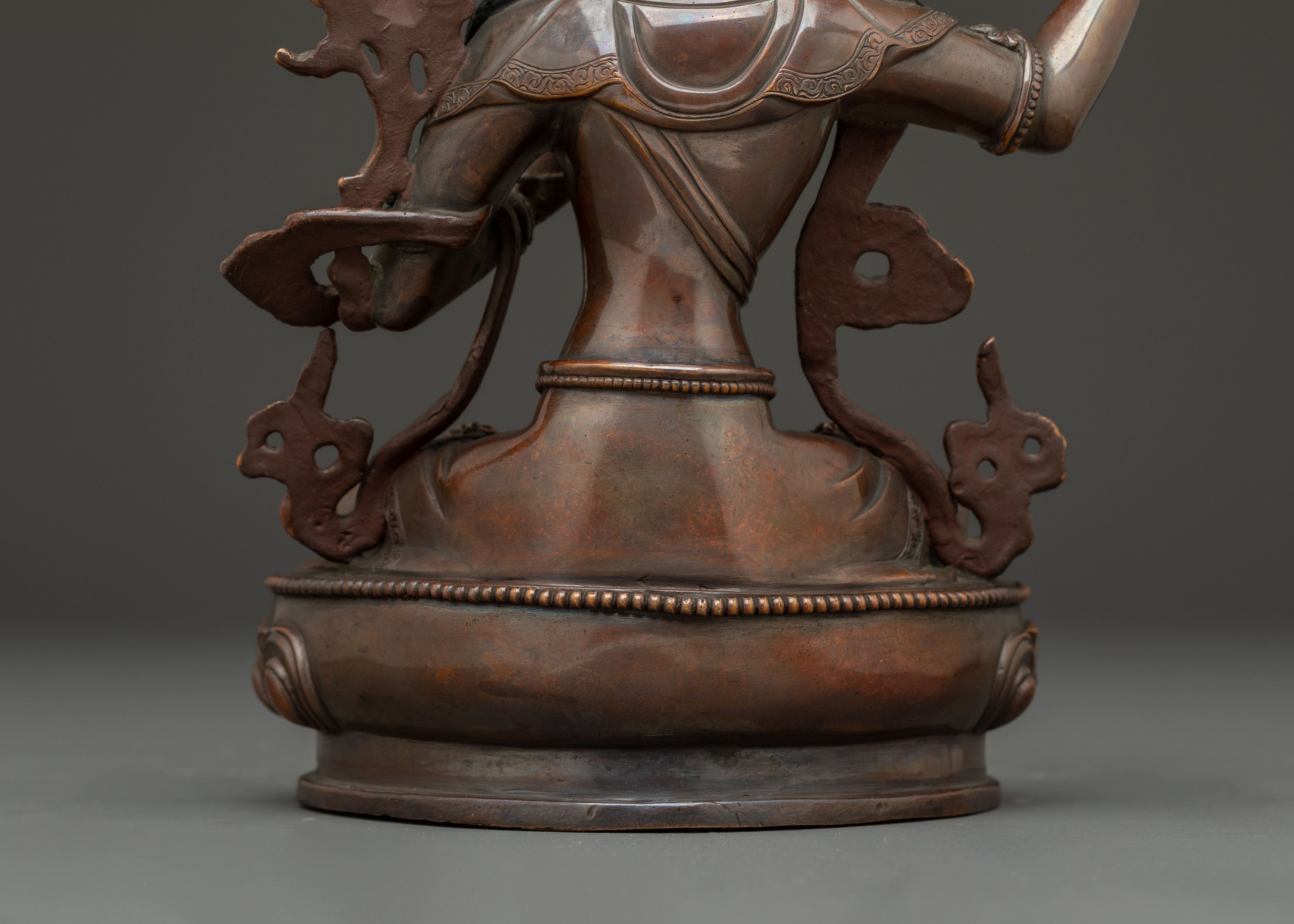 Handmade Copper Manjushri Statue | The Wisdom Bodhisattva