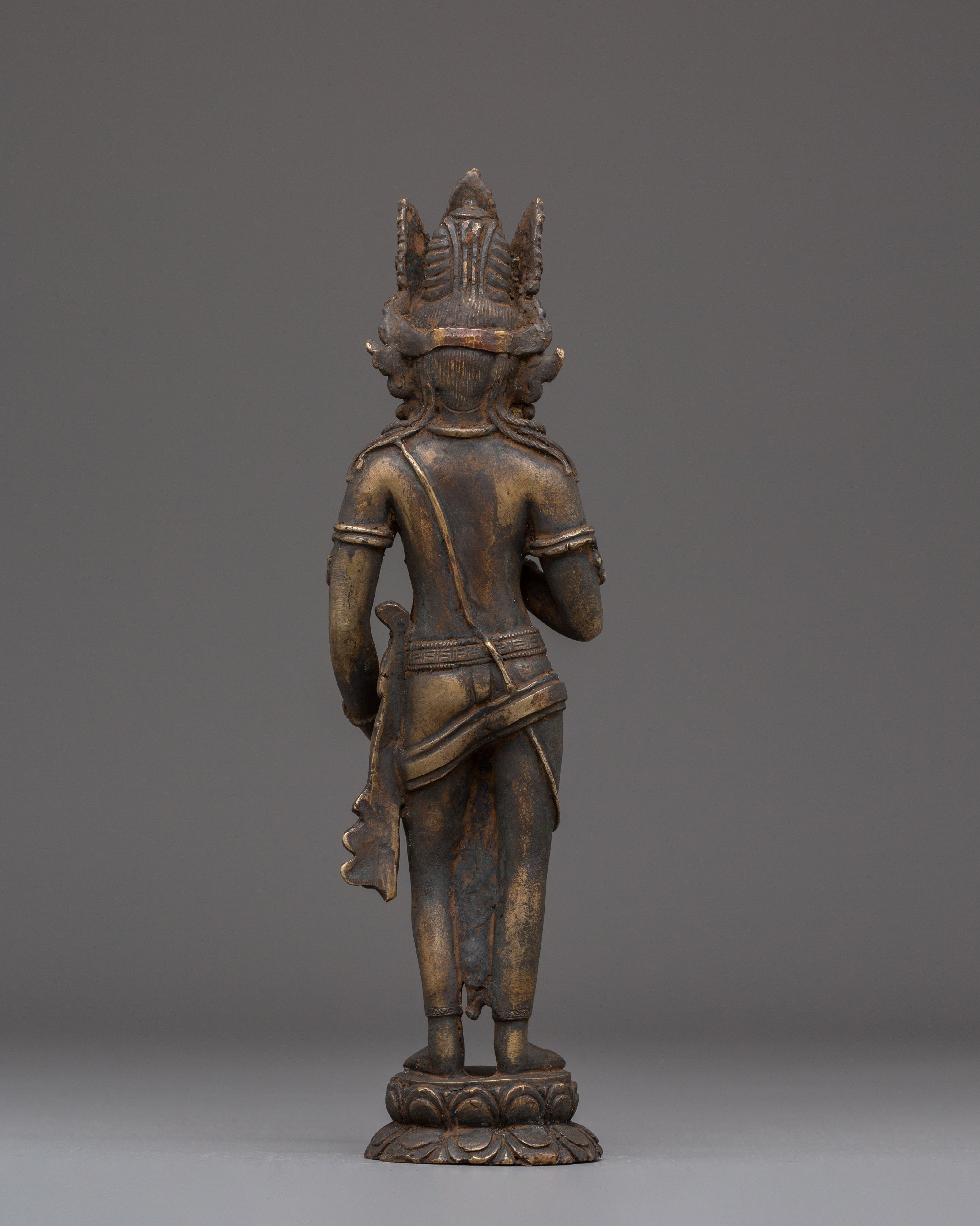 Handmade Statue of Standing Vajrasattva | Embodiment of Purification