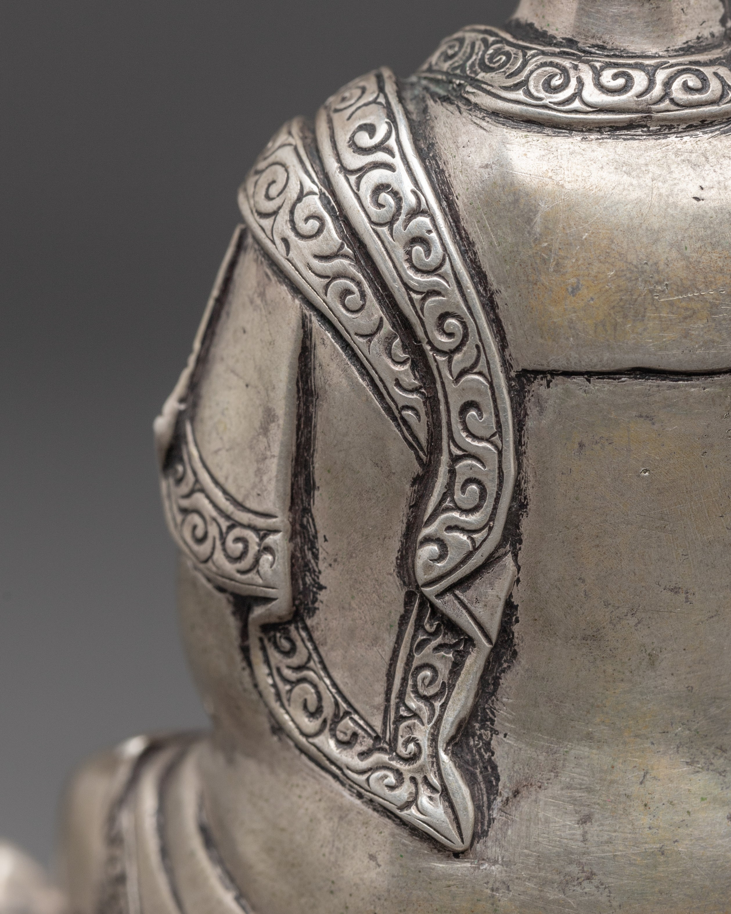Silver Statue of Buddha Shakyamuni | Historical Buddha