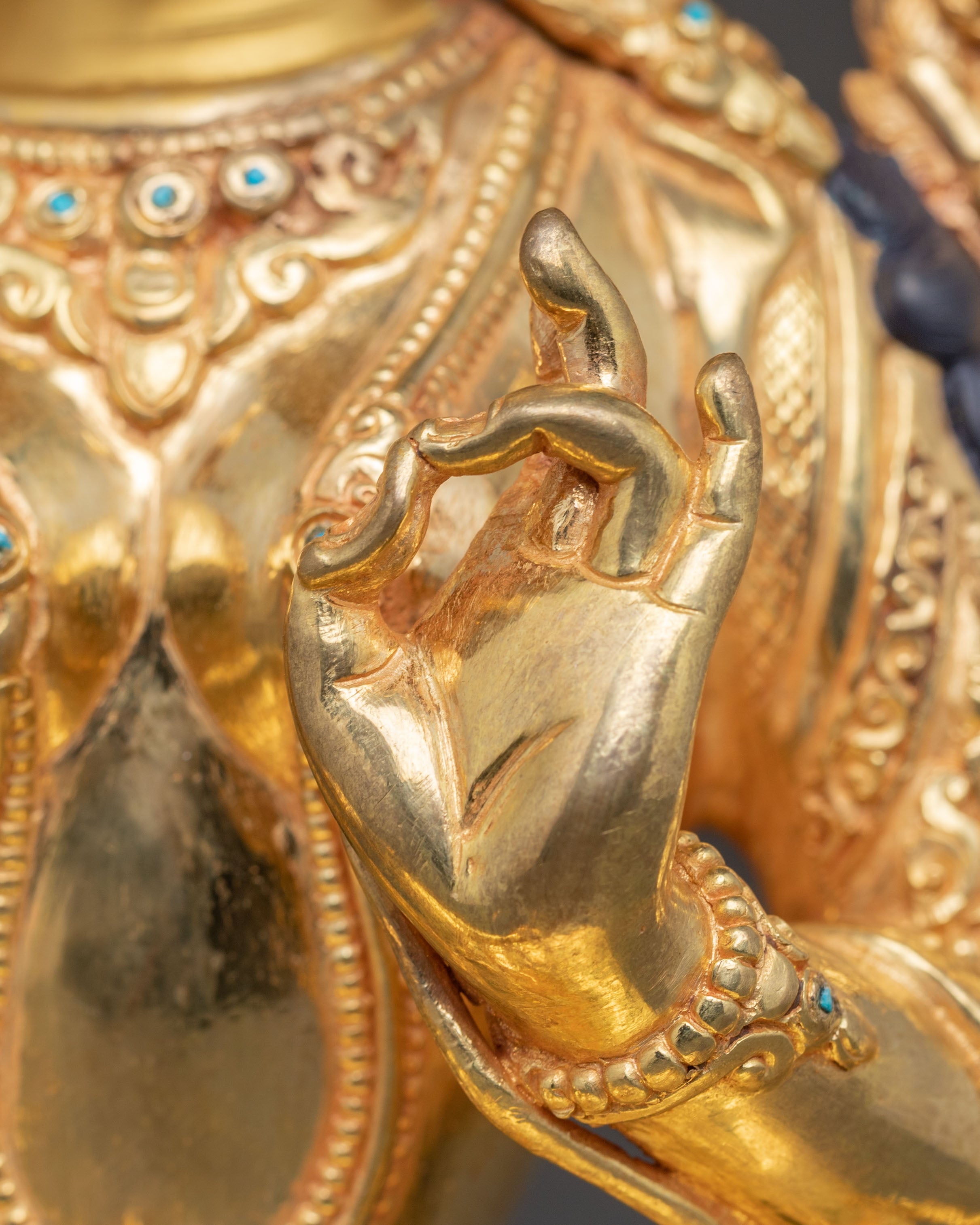 Handcrafted Golden Statue of Goddess Green Tara | Mother of All Buddhas