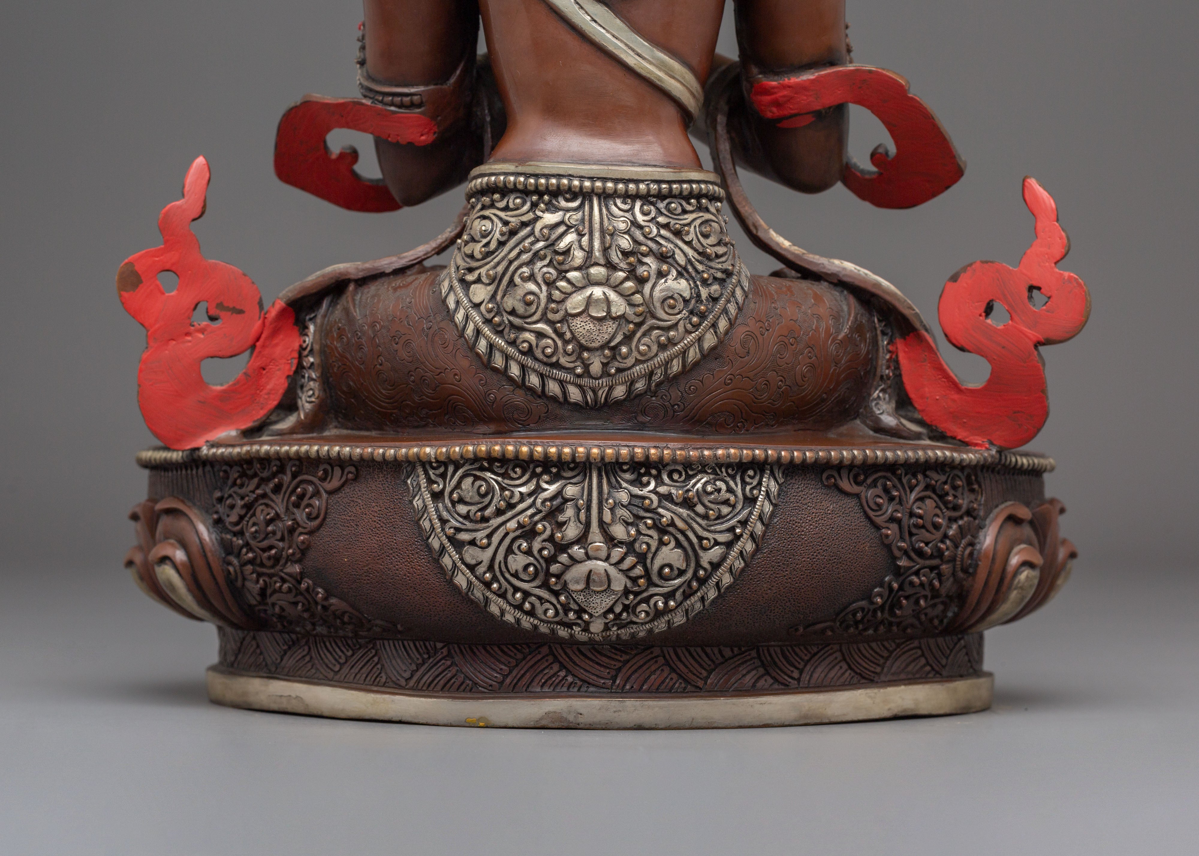 Peaceful Copper Statue of Buddha Vajradhara | Spiritual Meditation Decor