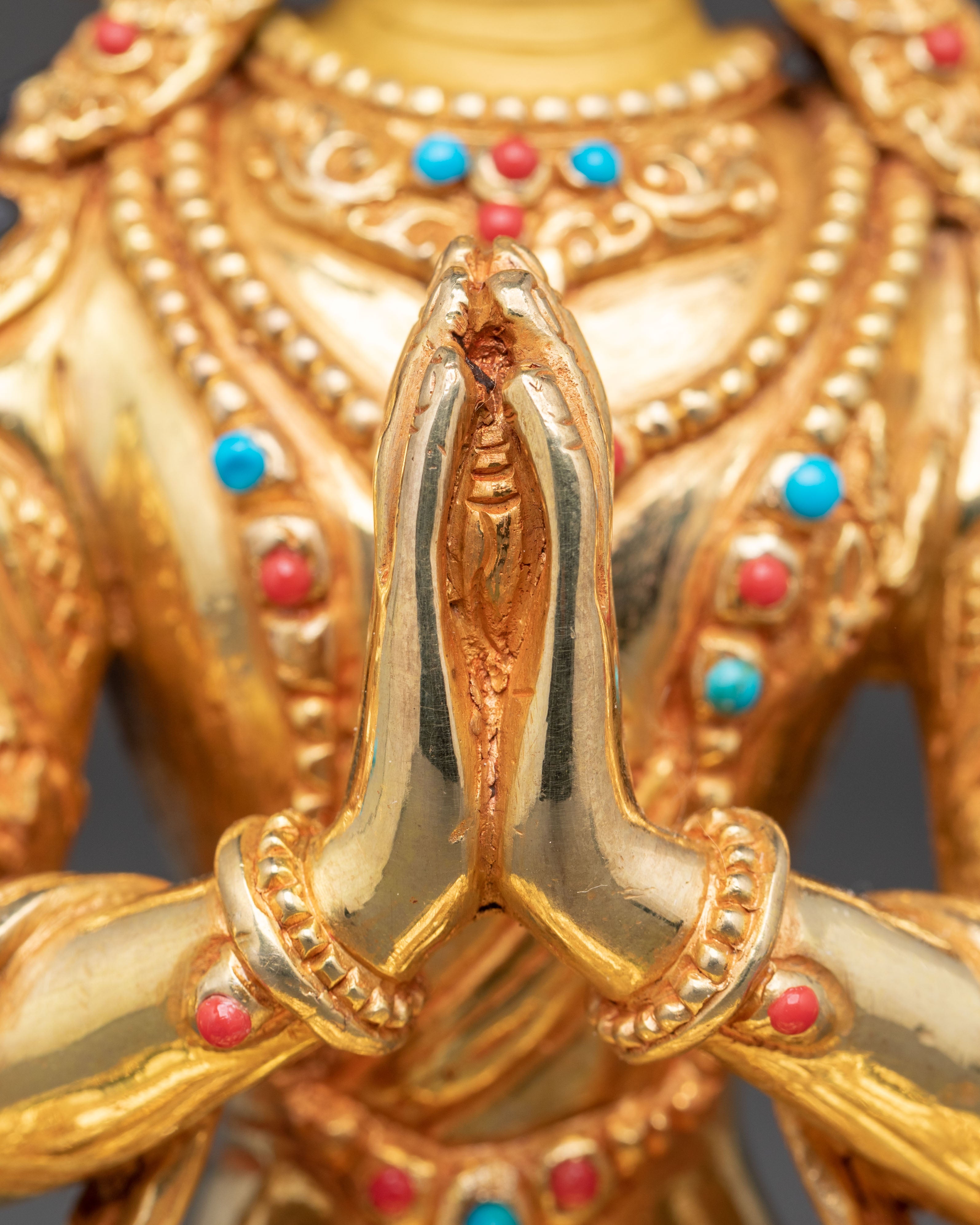 Handcrafted Bodhisattva Chenrezig Sculpture | Avalokiteshvara Statue