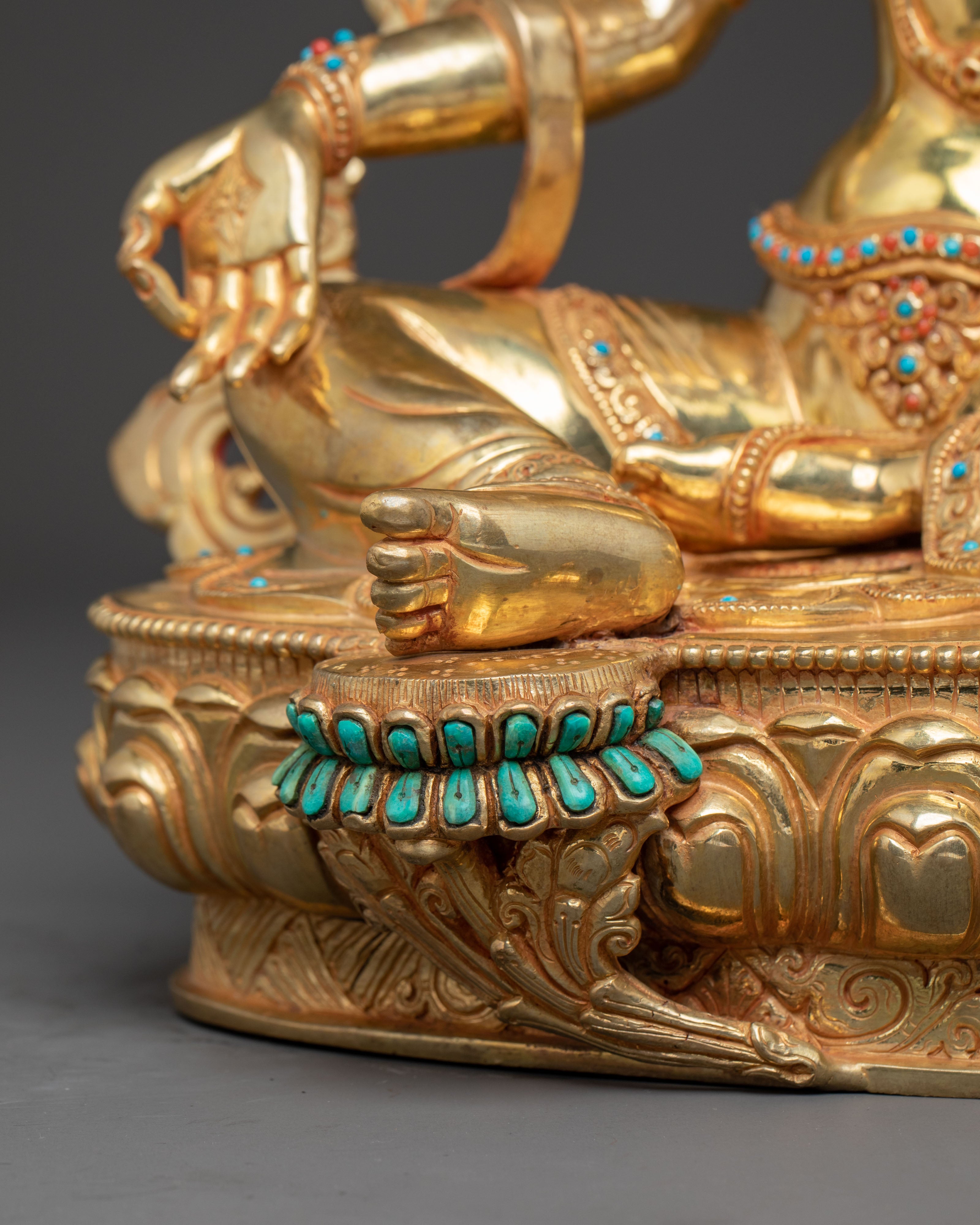 Radiant Statue of Mother Green Tara | Goddess of Compassion