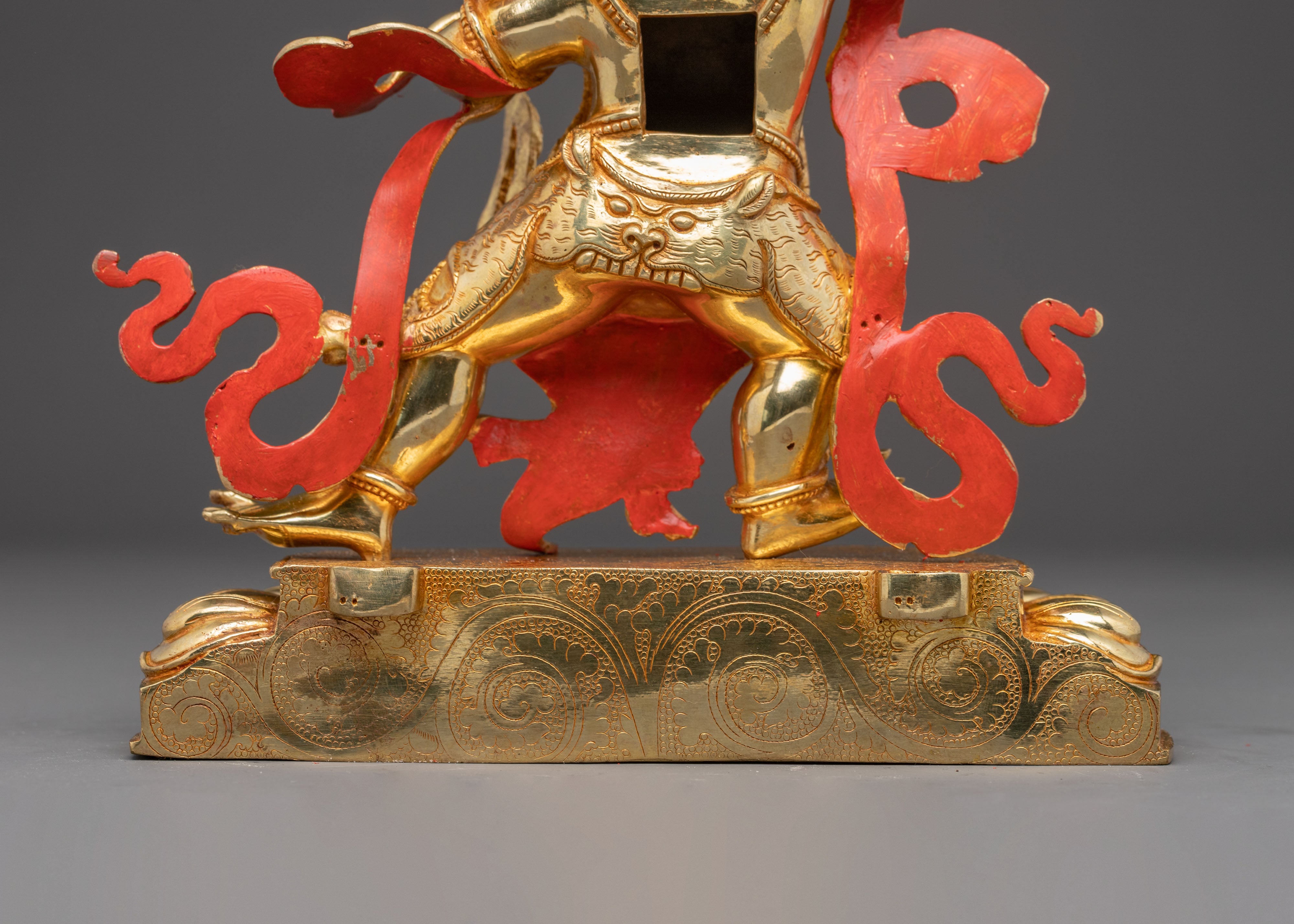 Handcrafted Wrathful Bodhisattva Vajrapani Copper Statue