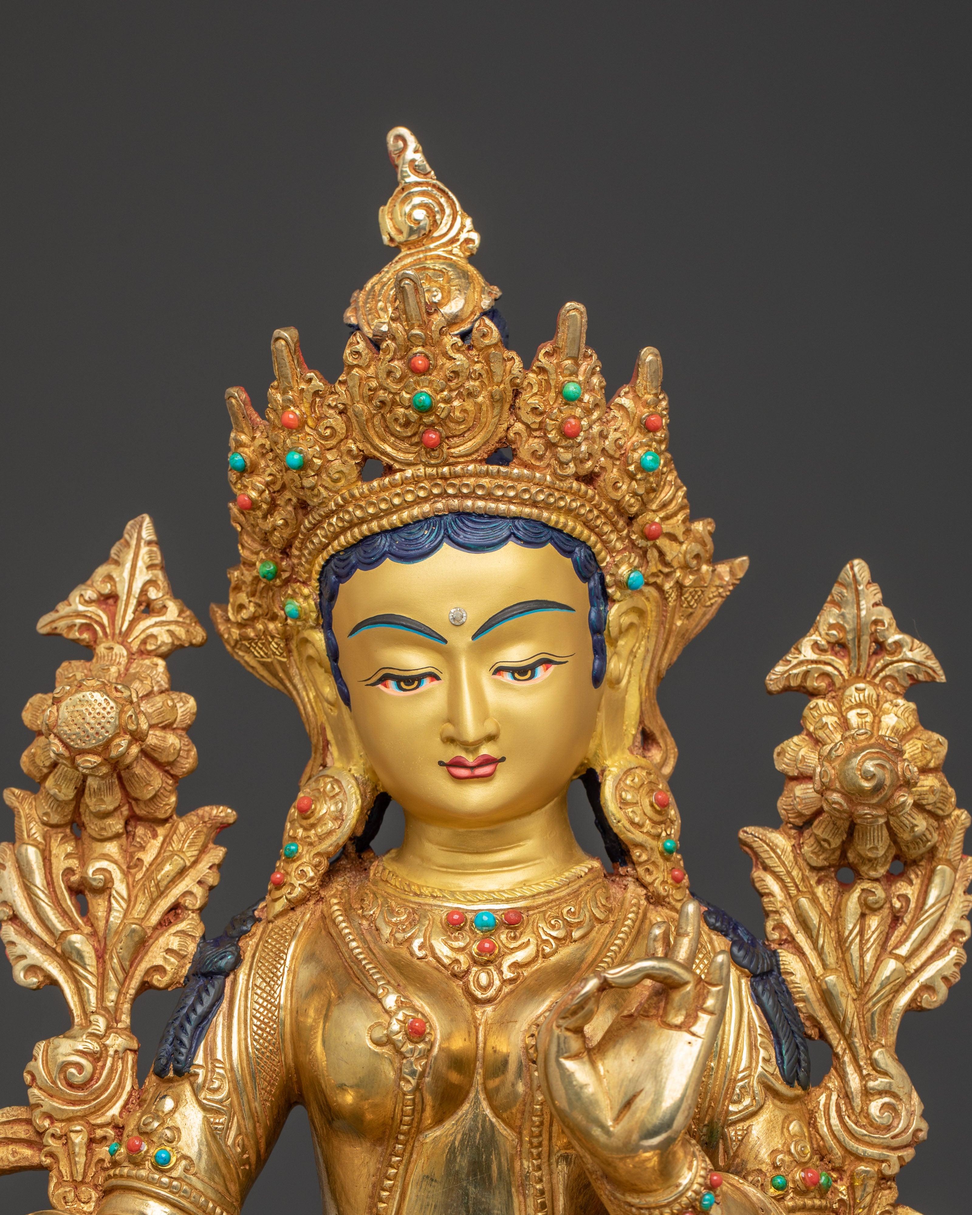 Green Tara Statue Symbol of Compassion | Feminine Energy