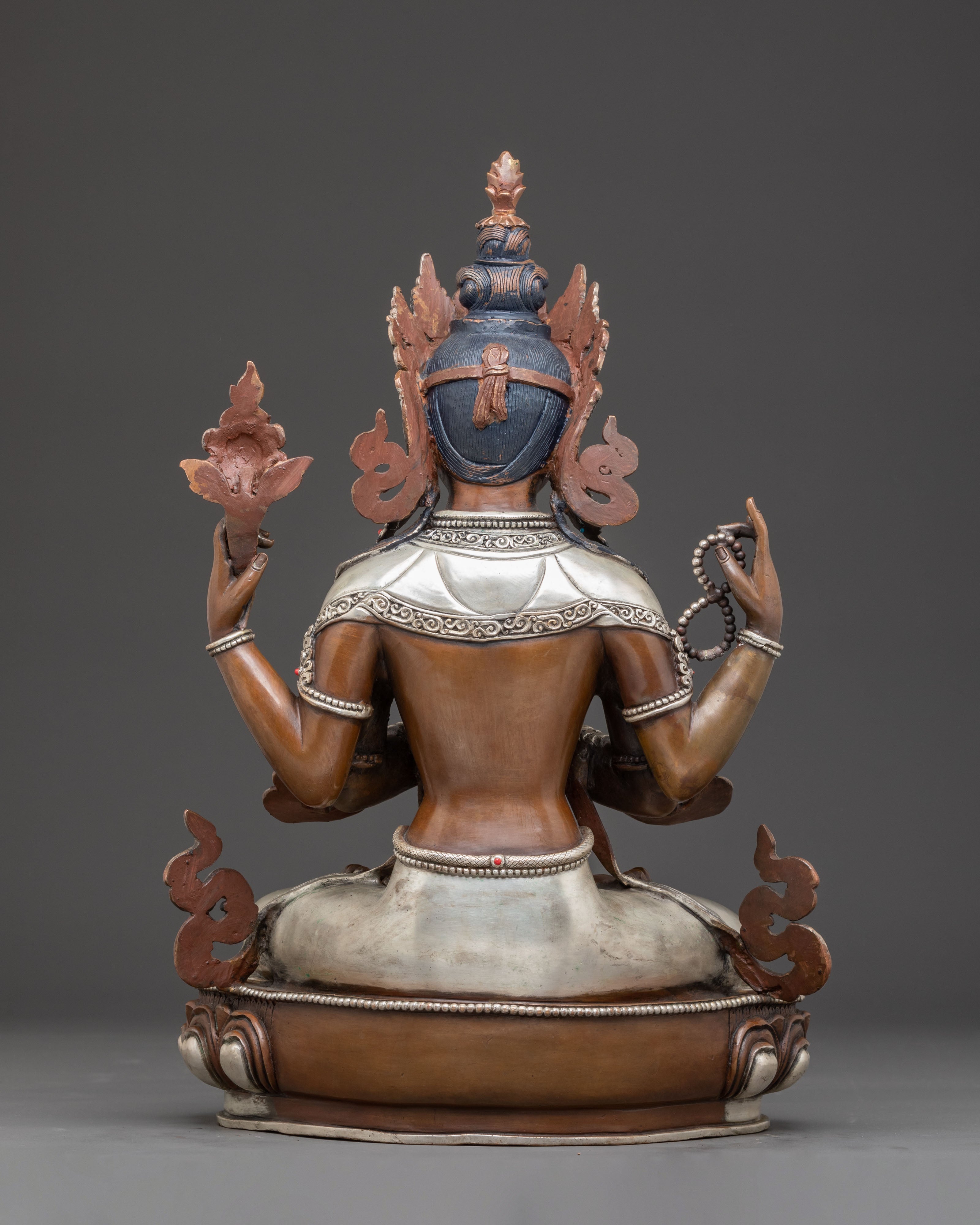 Chenrezig - The Compassionate Bodhisattva Statue | Tibetan Sculpture