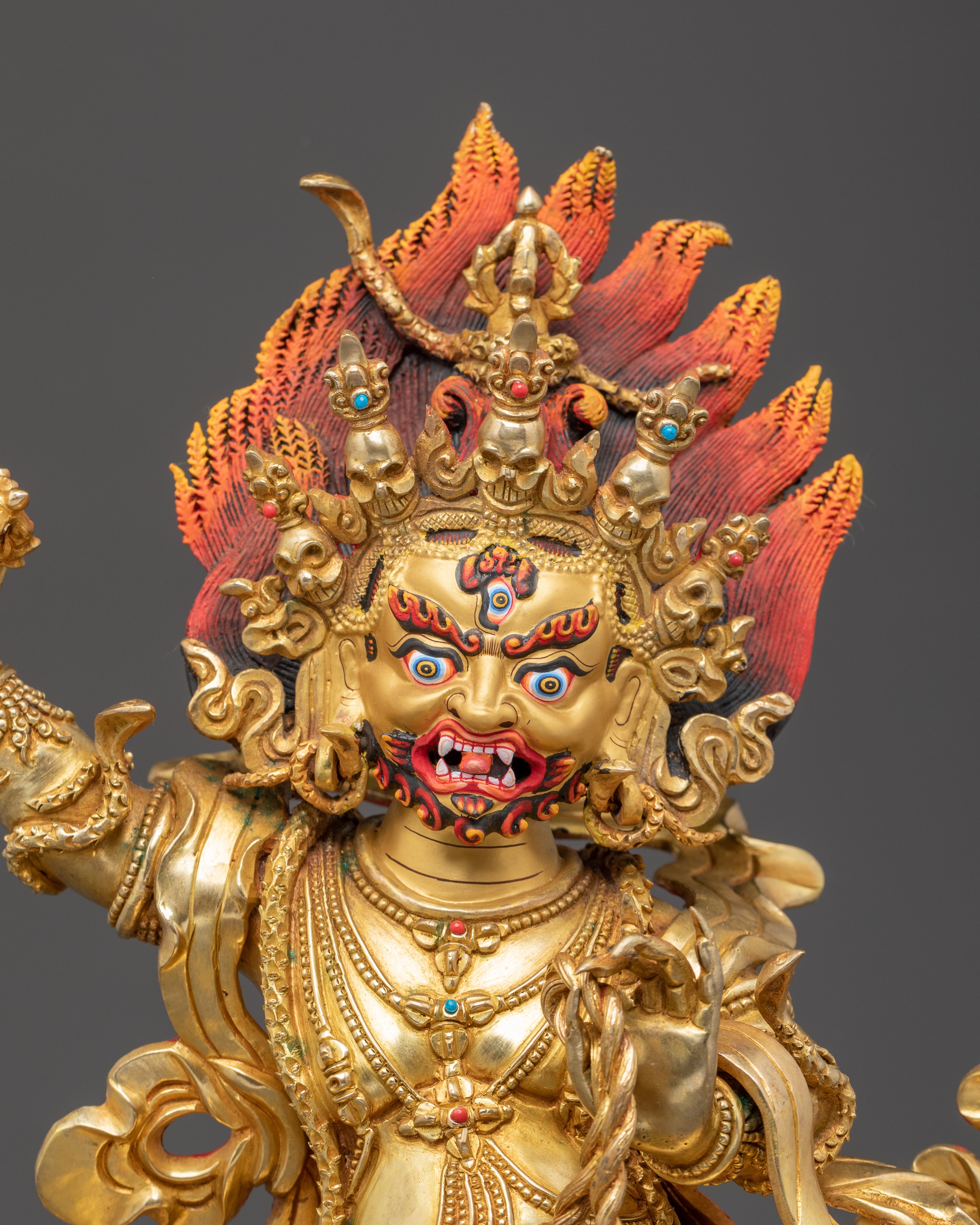 Powerful Copper Statue of Vajrapani | Protector Deity