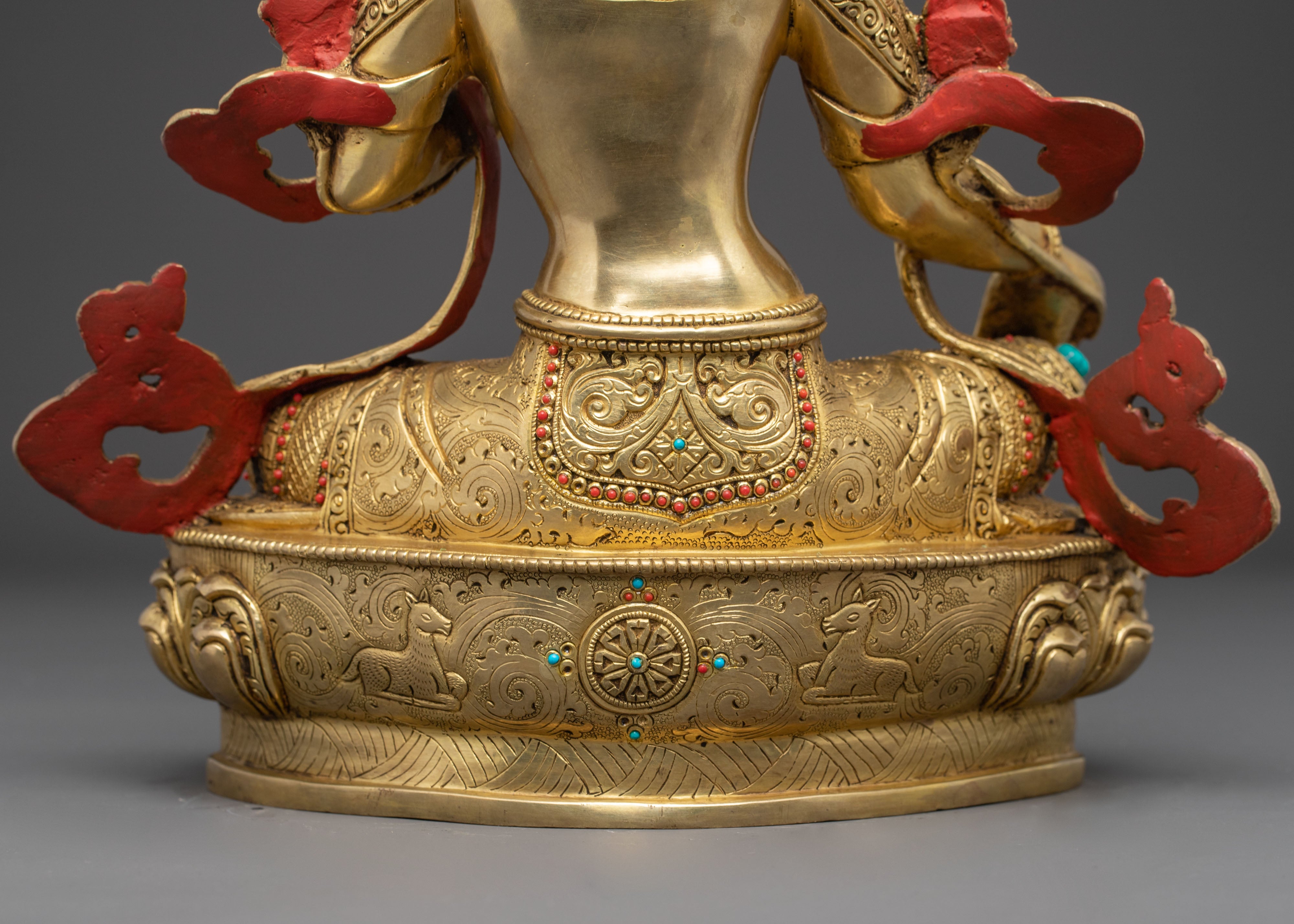 Green Tara Protector Deity Nepali Handcrafted Figurine | Mother of Liberation