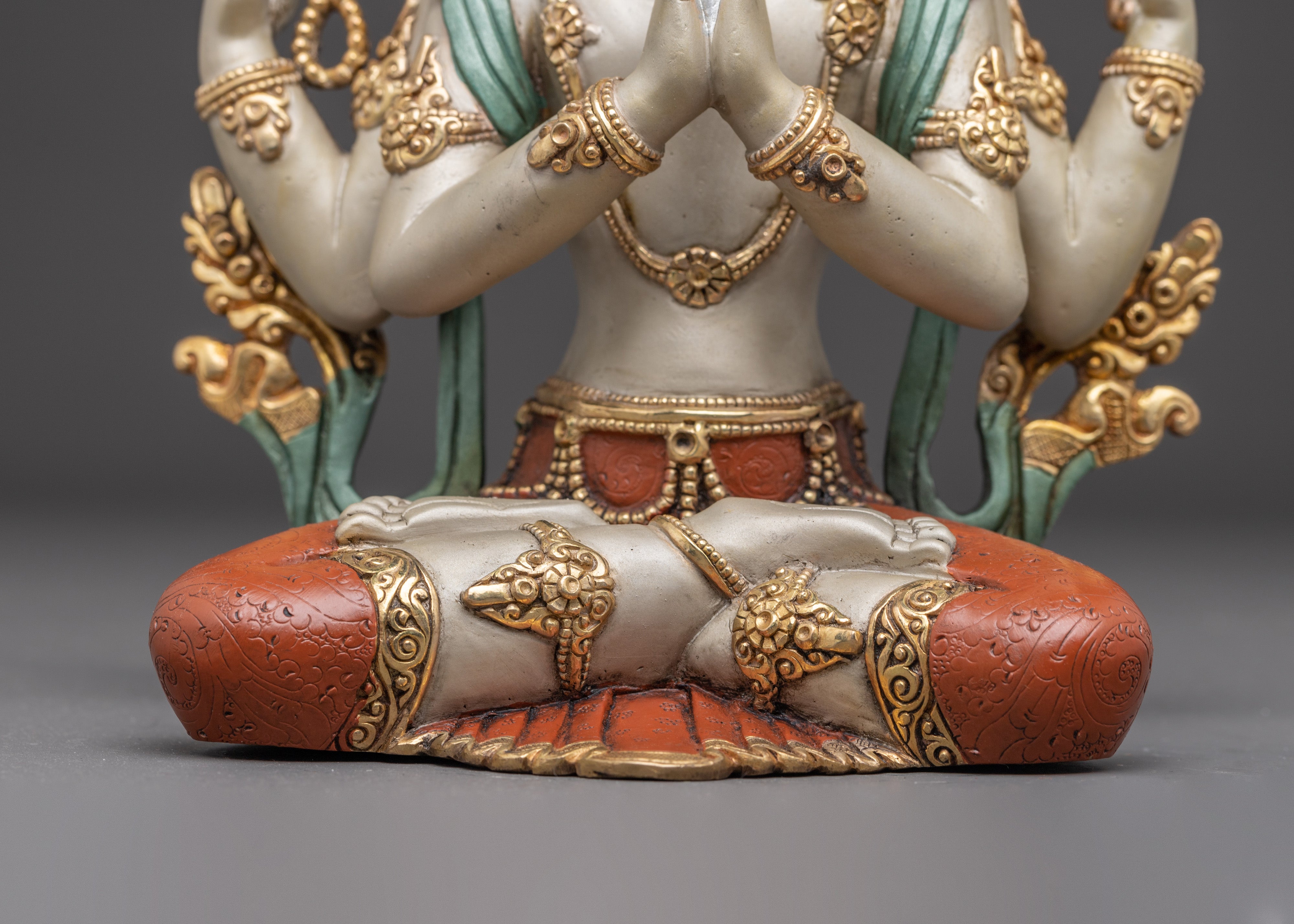 Handmade Sculpture of Bodhisattva Chenrezig | Compassion Deity