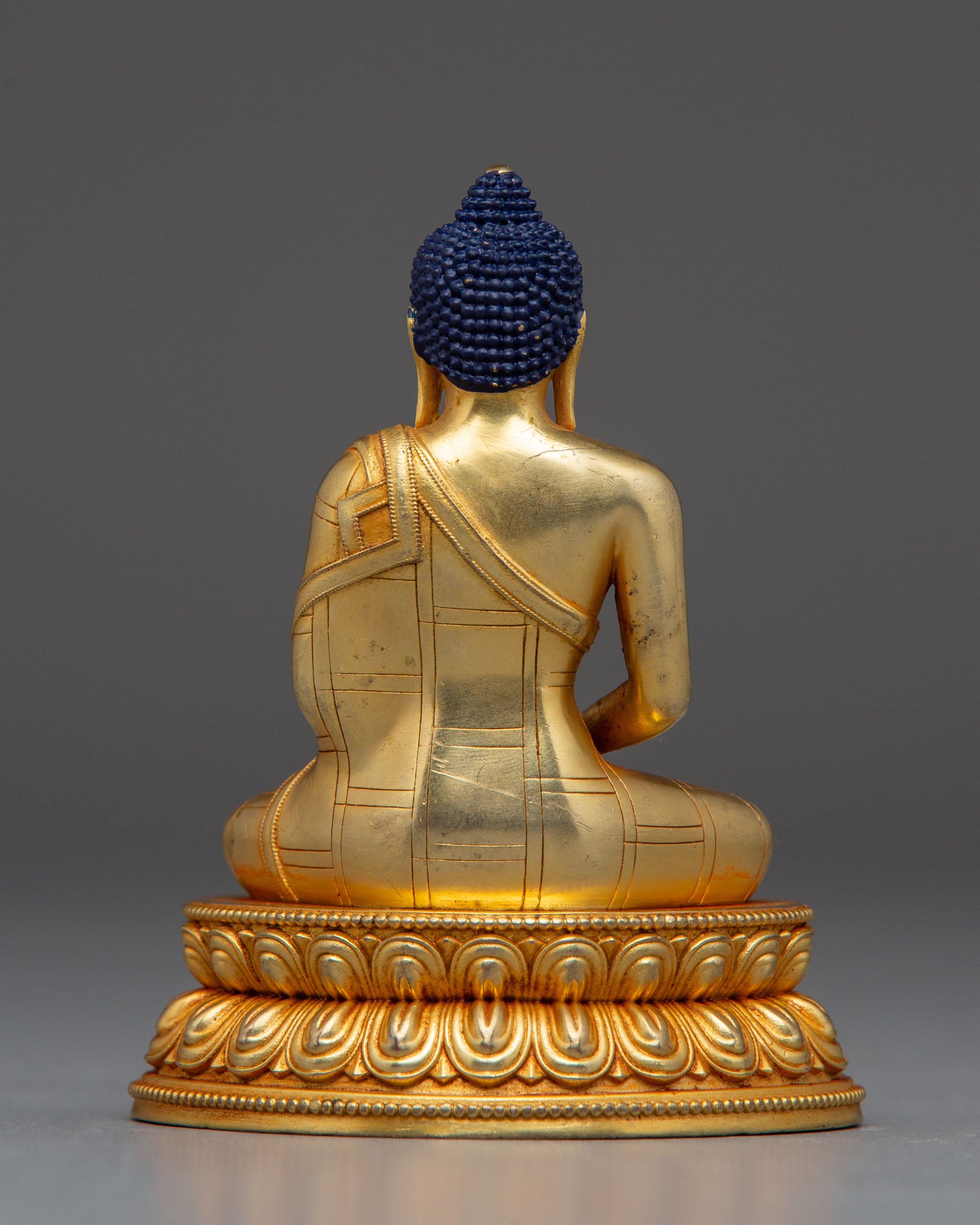 Machine-Made Golden Statue of Amitabha Buddha | Altar Decor