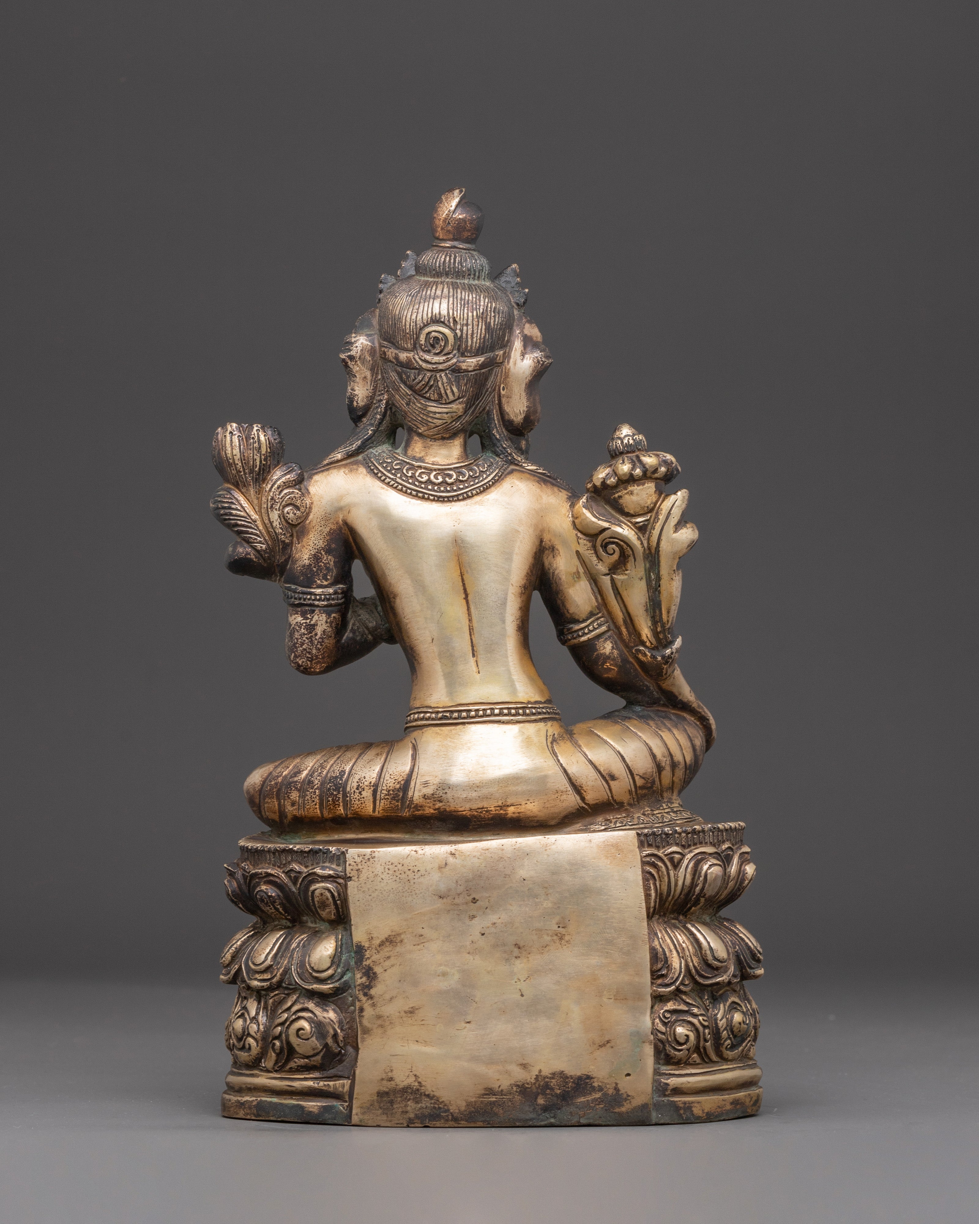 Handmade Liberation Mother Green Tara Statue | Female Bodhisattva