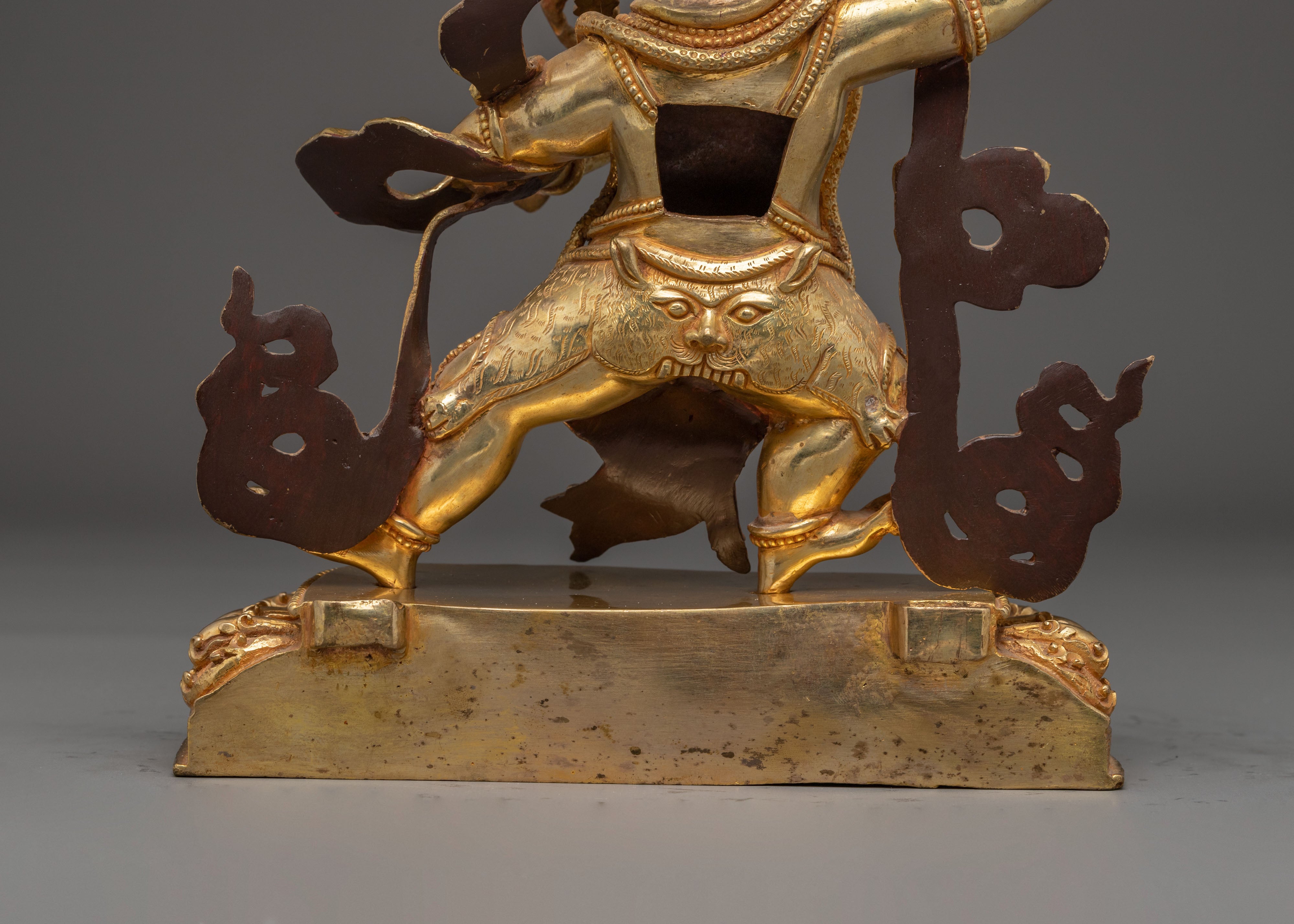 Golden Vajrapani Statue: The Wrathful Bodhisattva