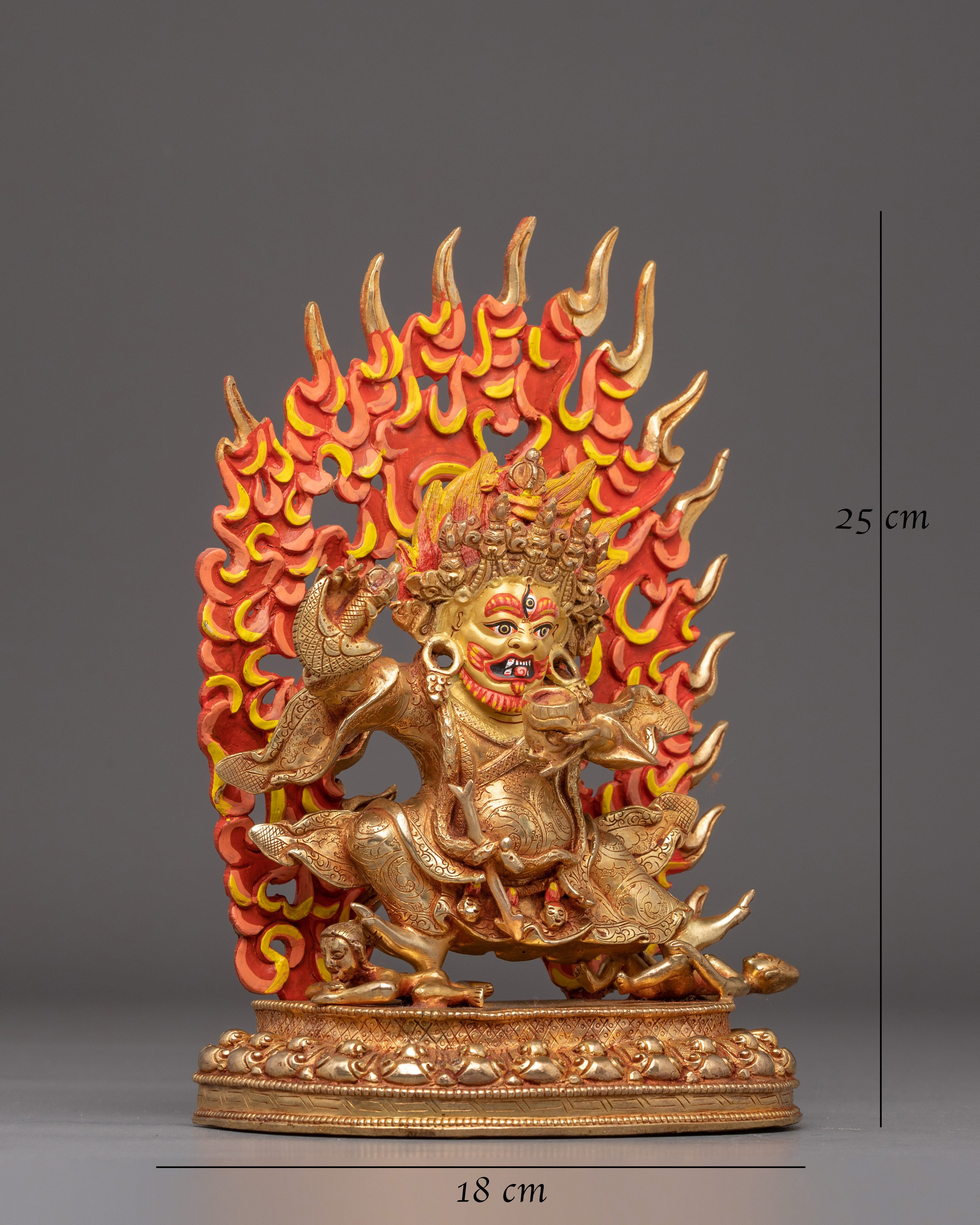 Handmade Buddhist Deity Mahakala Bernagchen Art