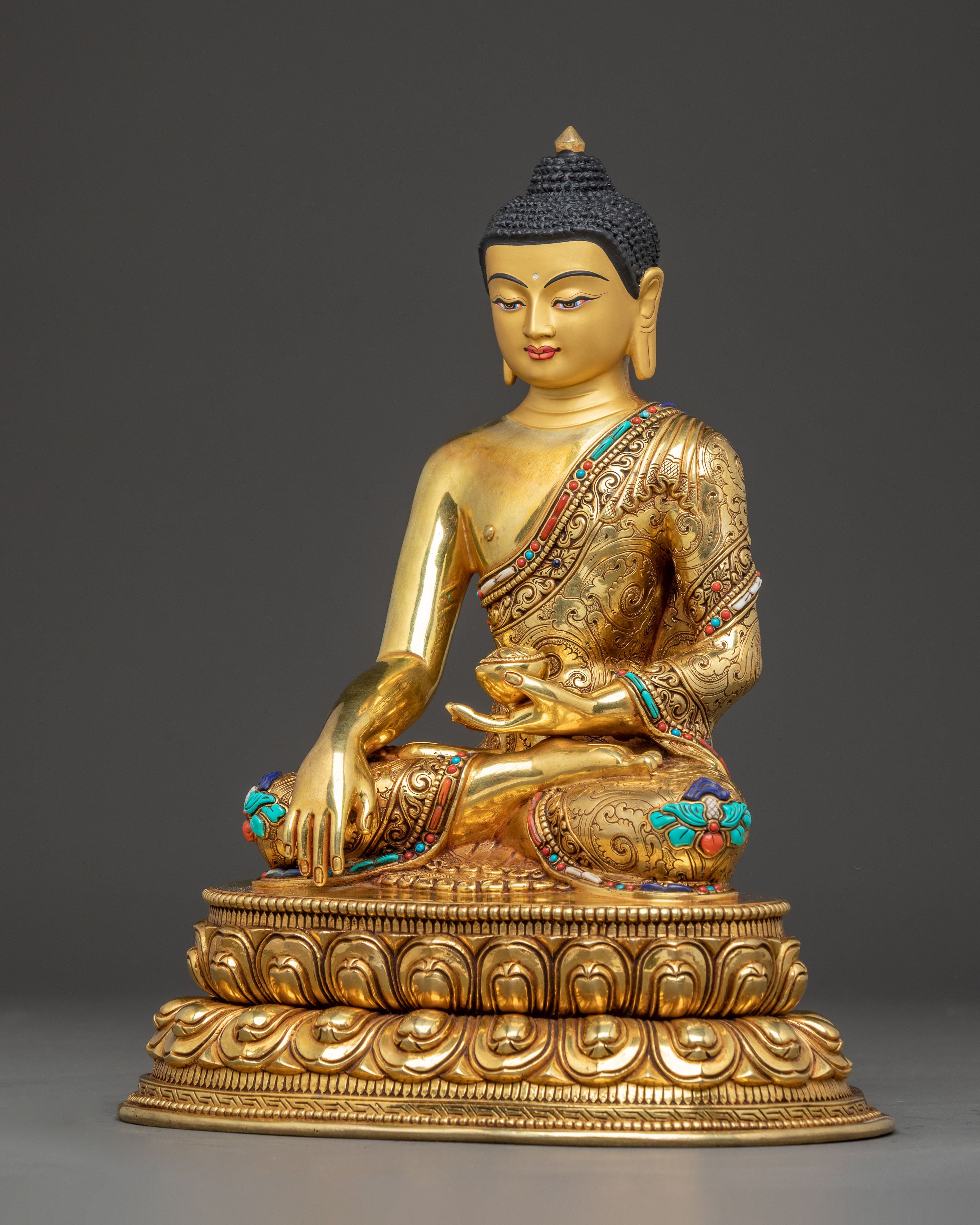 Handmade Three Great Buddha Statues Set | Shakyamuni, Amitabha, Medicine Buddha