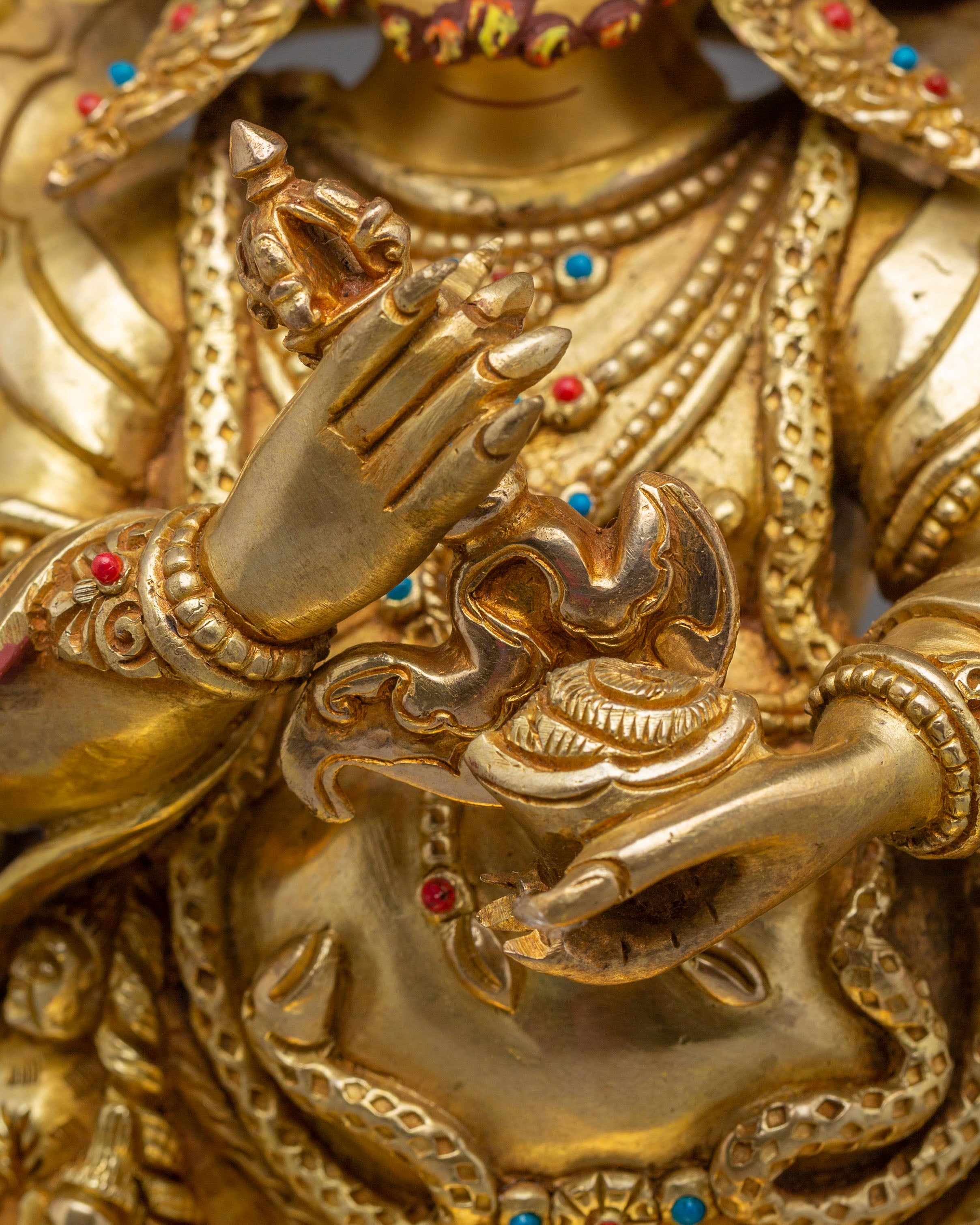 Handmade Wrathful Protector Deity Mahakala | Symbol of Strength