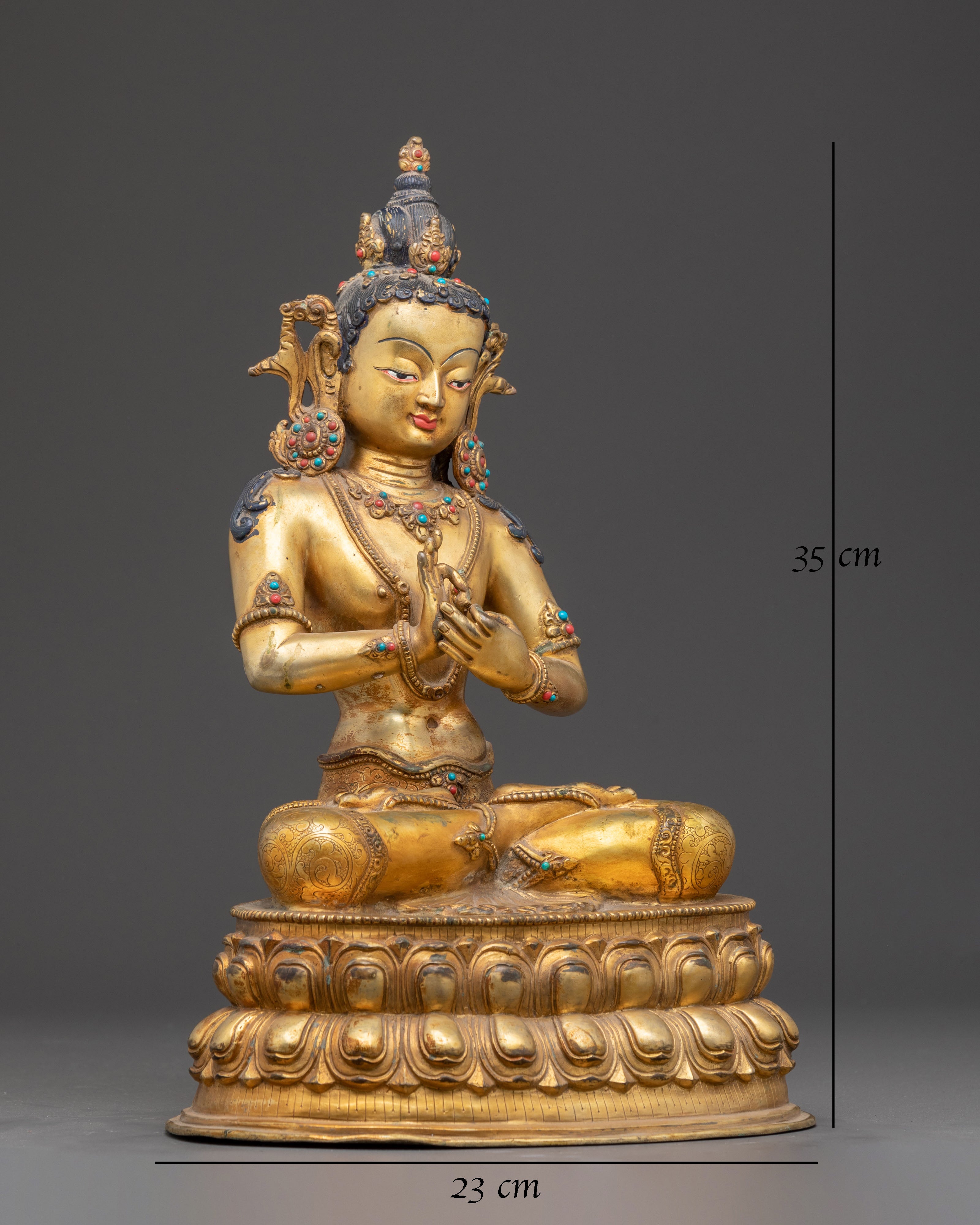 Vairocana Sculpture: The Cosmic Buddha | Ideal for Altars