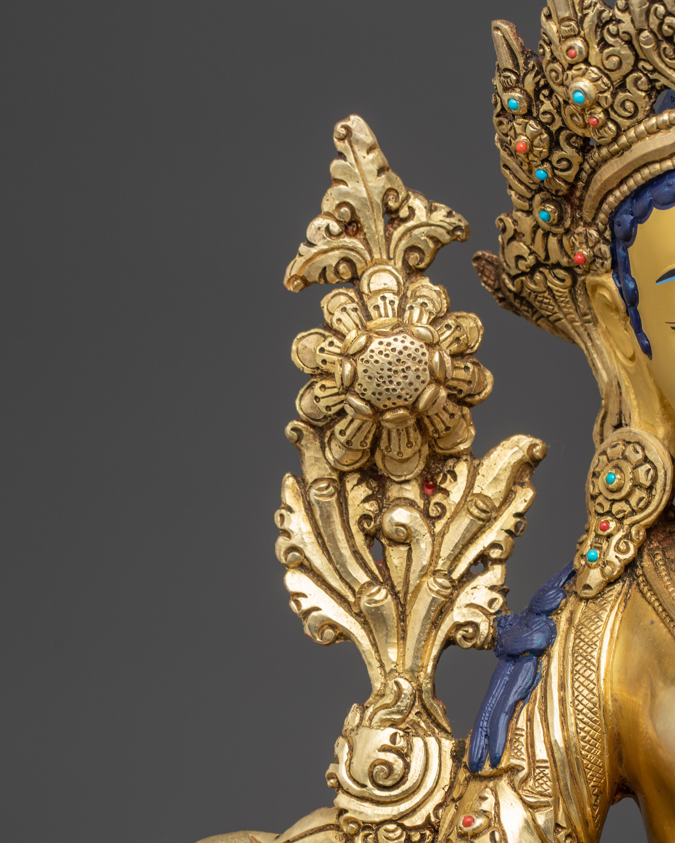 Green Tara Protector Deity Nepali Handcrafted Figurine | Mother of Liberation