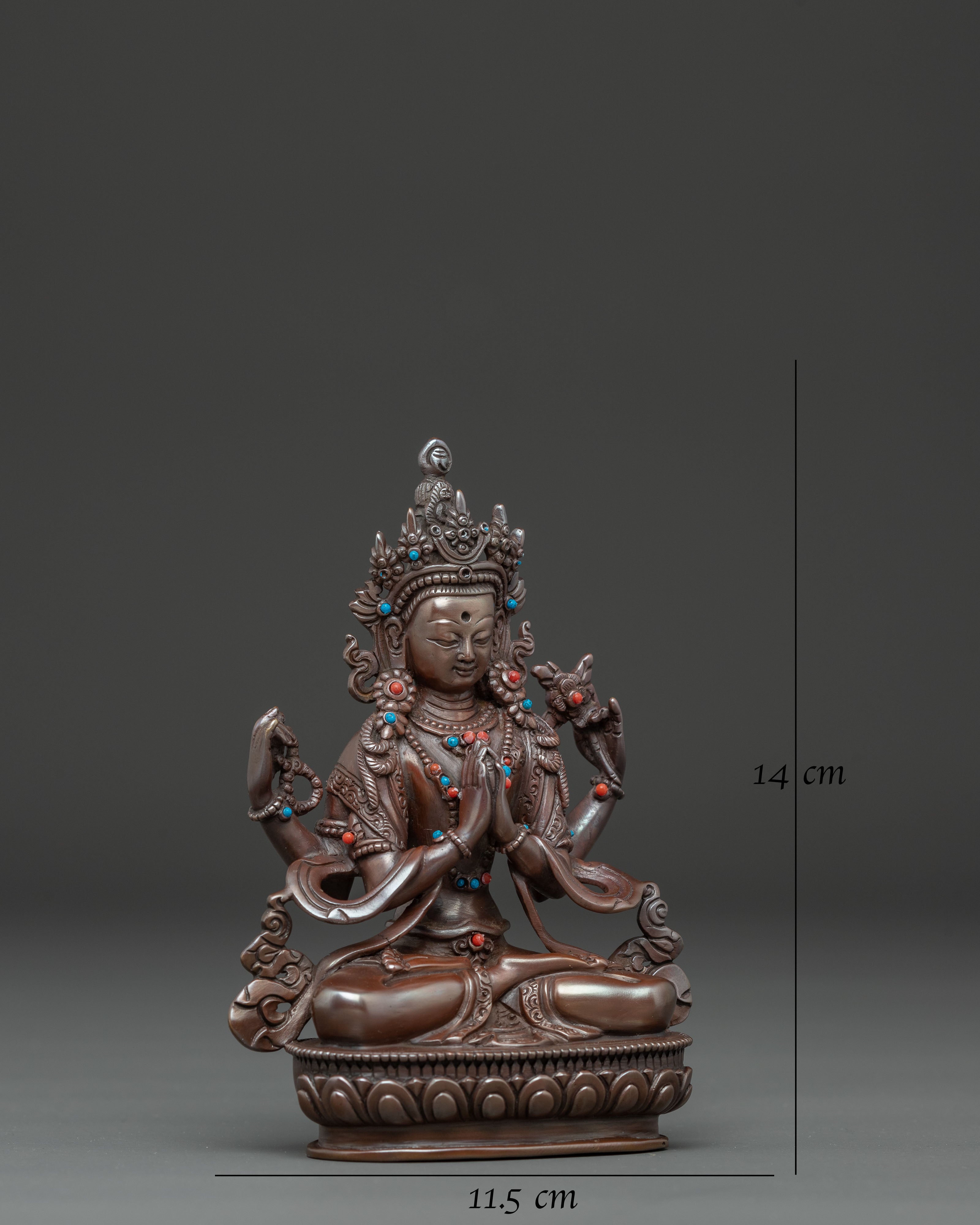 Handmade Statue of Bodhisattva Chenrezig | Avalokiteshvara - Compassion Buddha