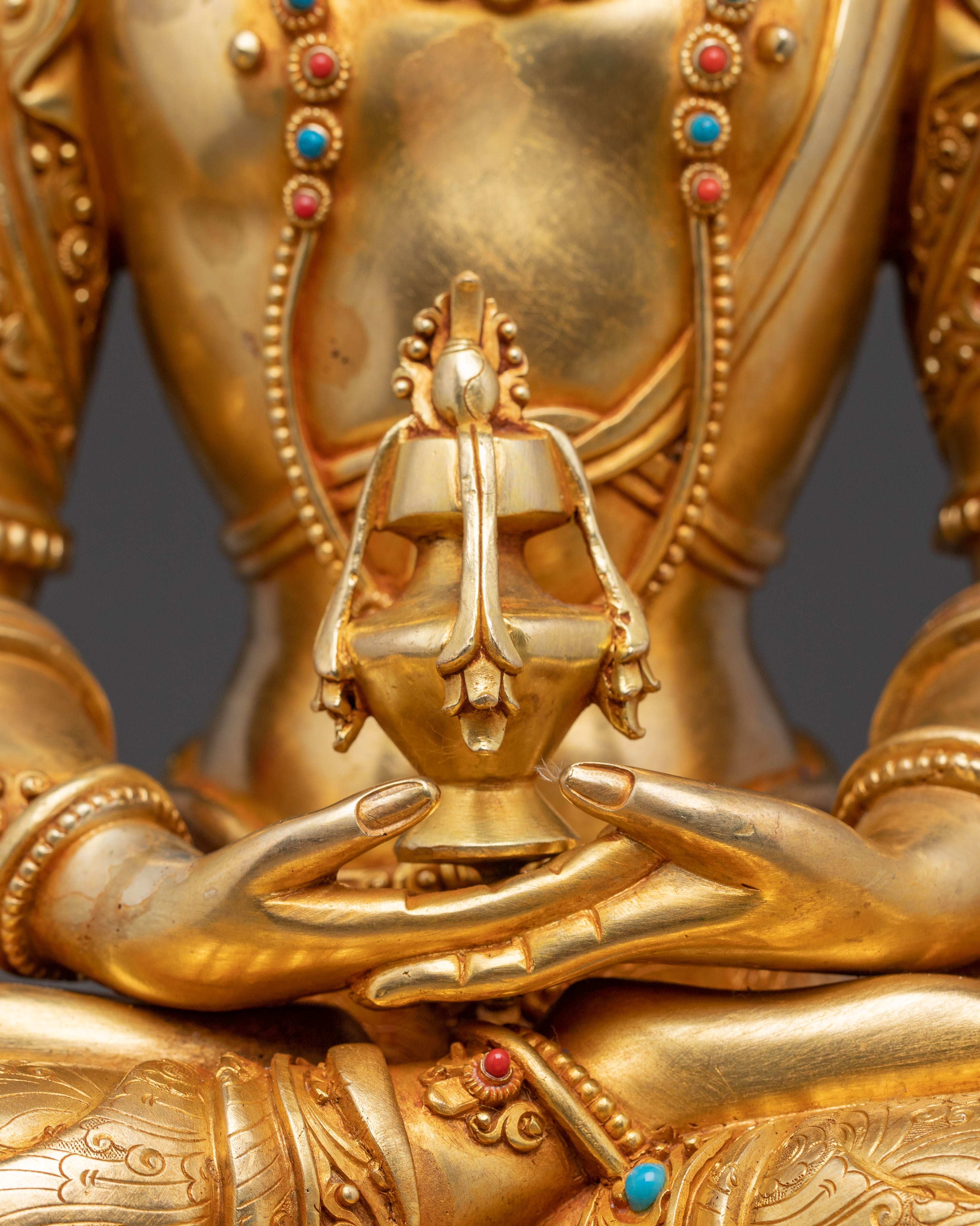 Longevity Buddha Amitayus Handmade Statue | Buddha of Infinite Life