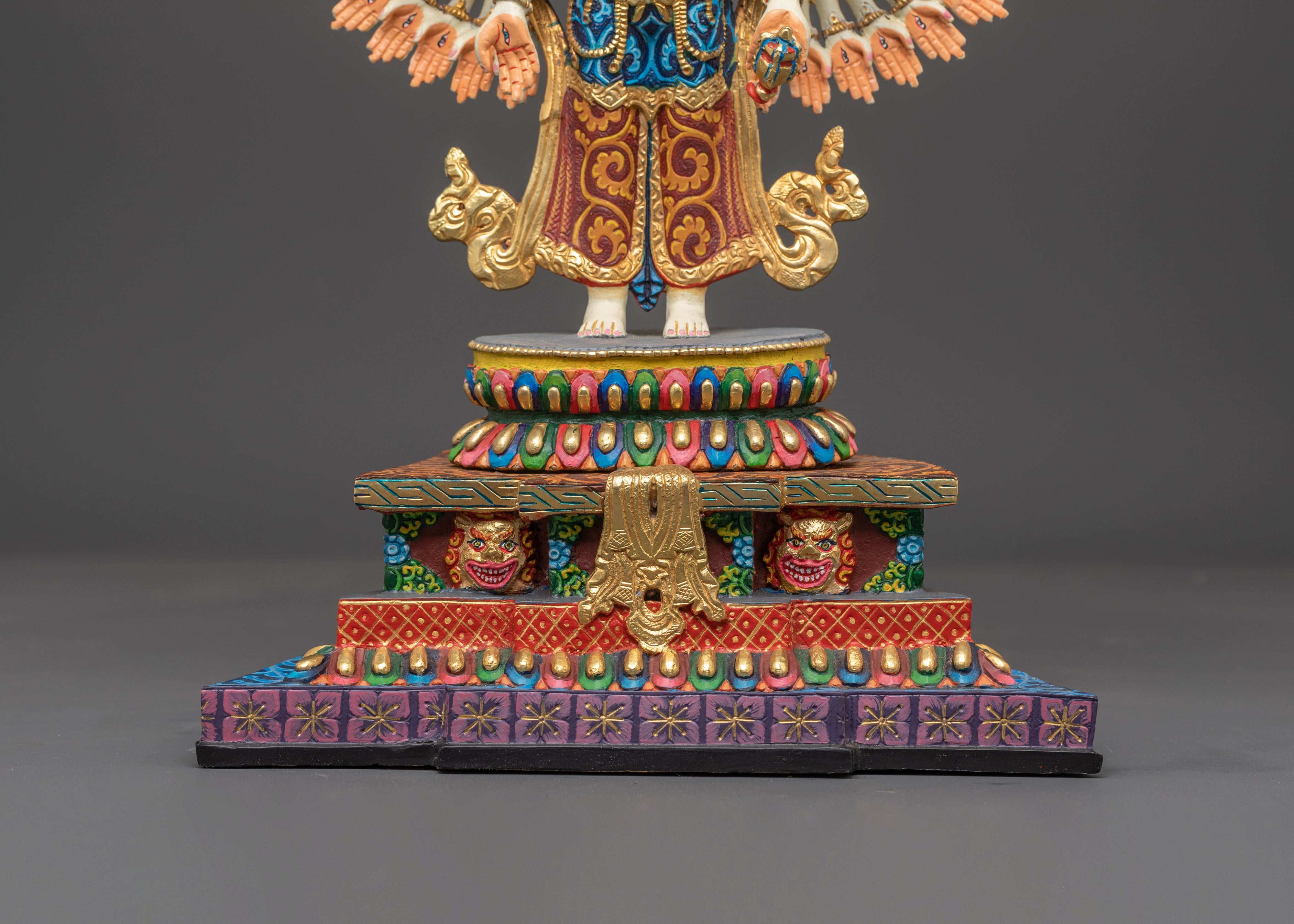 Sacred 1000 Armed Chenrezig Sculpture for Altar | Symbol of Compassion and Mercy