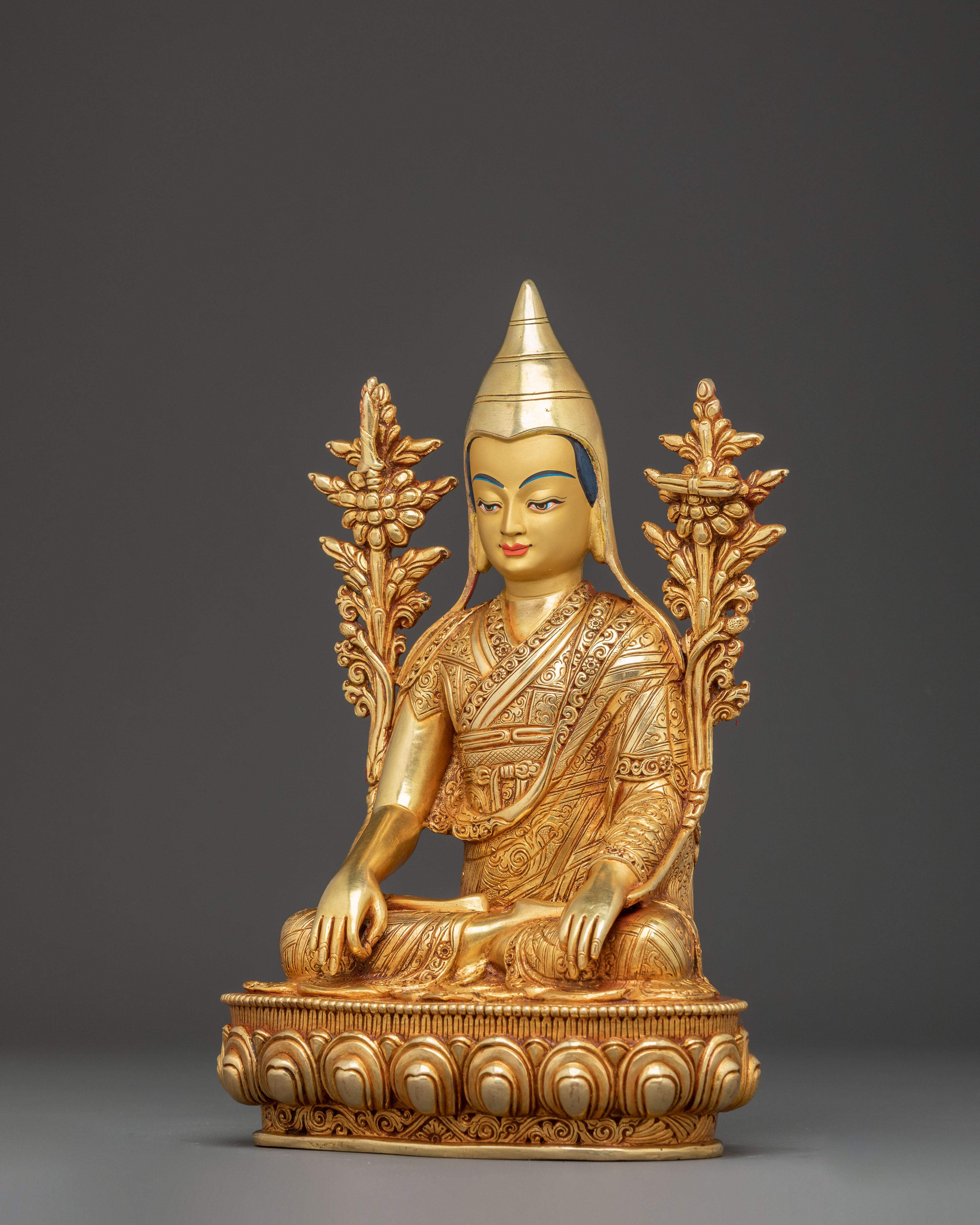 Handmade Buddhist Master Longchenpa Art | Tibetan Yogi