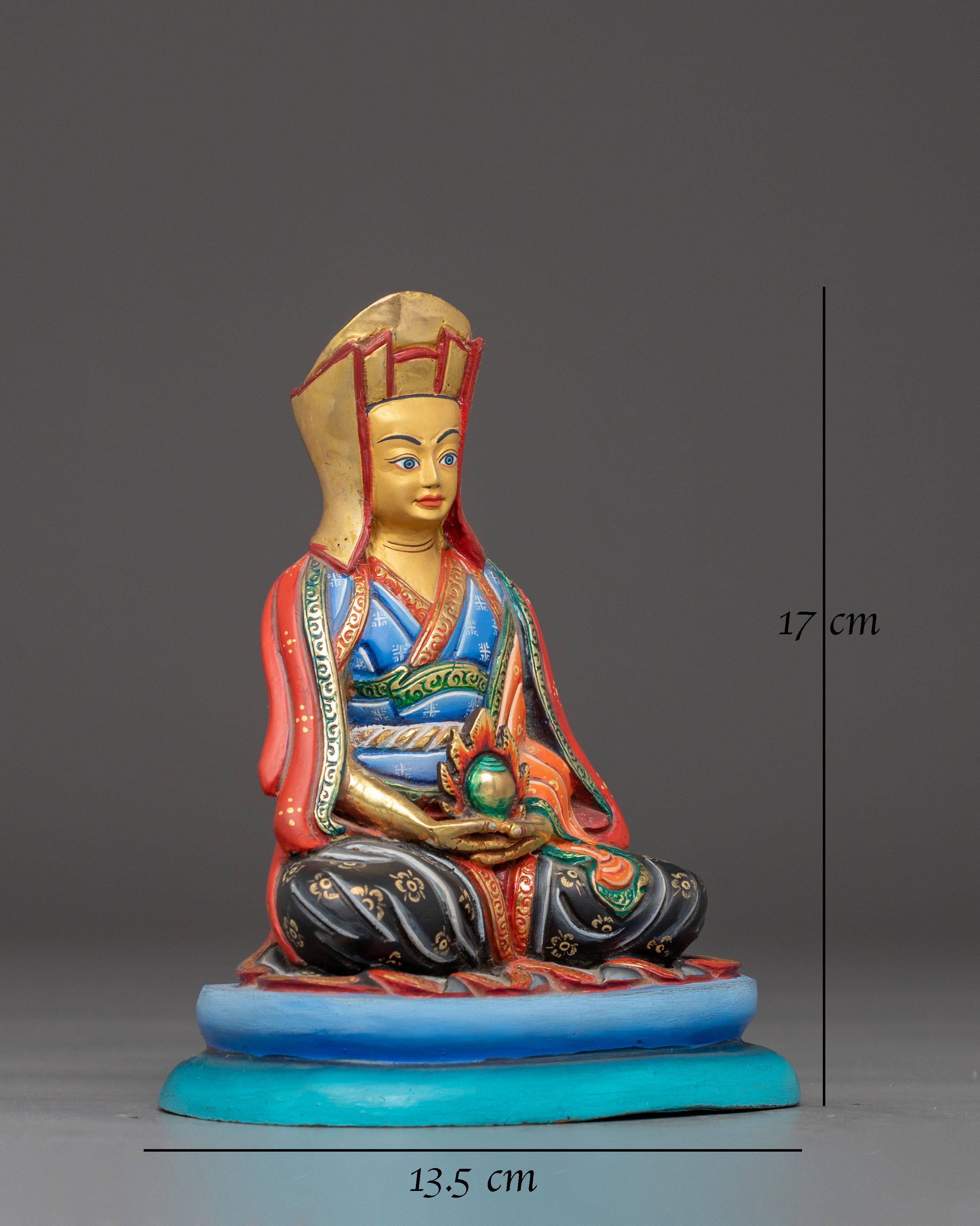 Handmade Buddhist Guru Gampopa Art