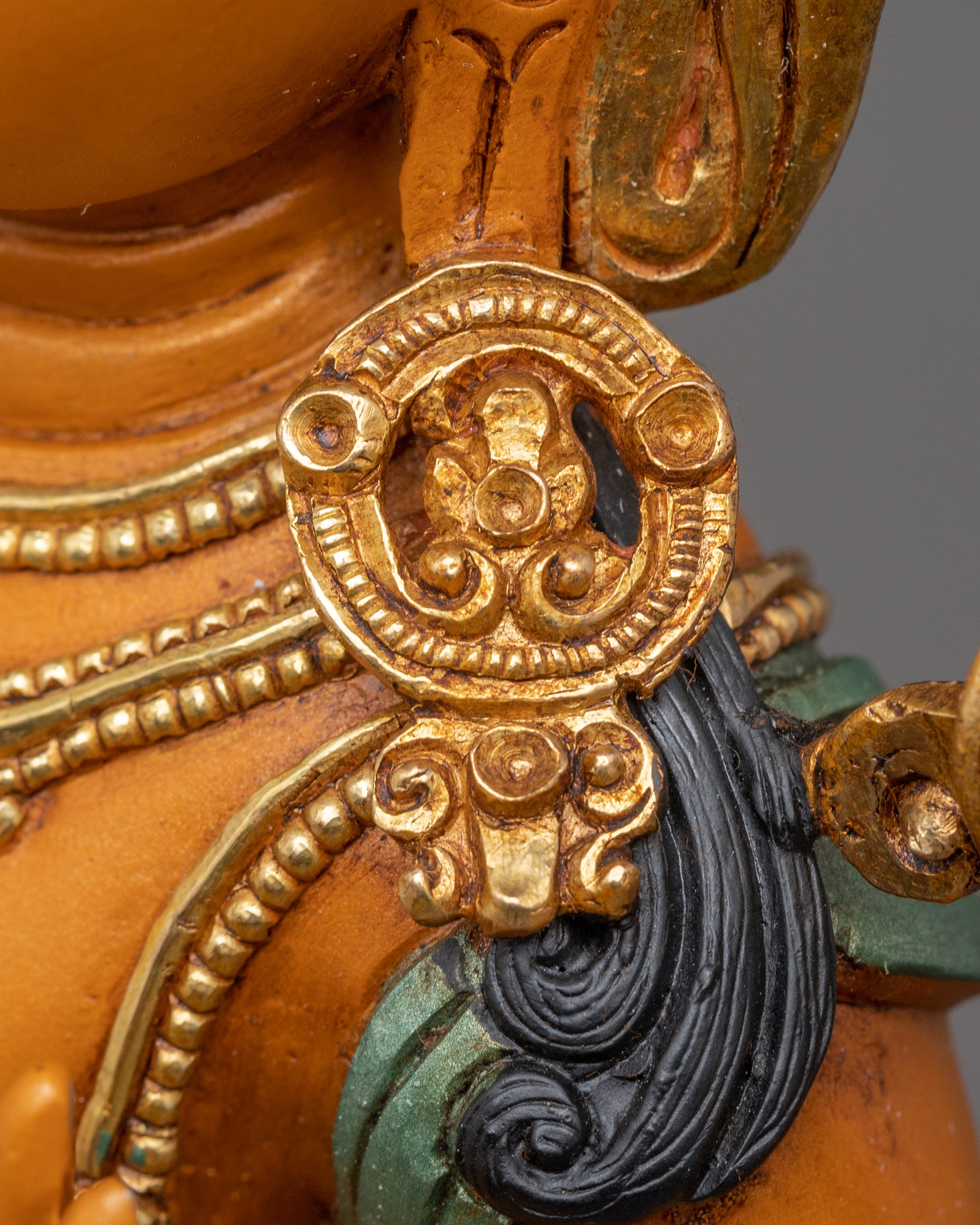 Handmade Golden Manjushri Art: Sword of Wisdom | Symbol of Insight