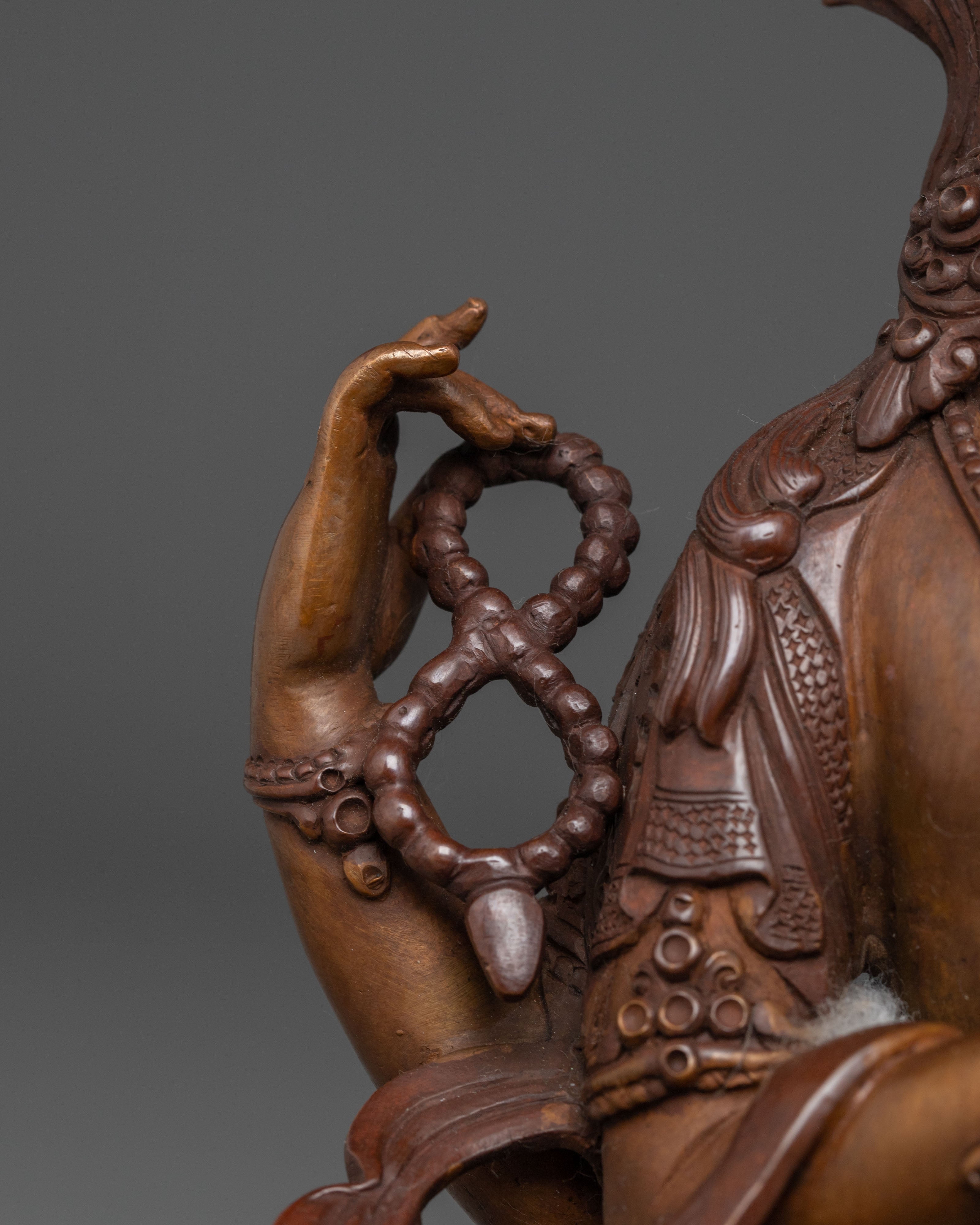 Handcrafted Compassionate Bodhisattva Avalokiteshvara Statue | Deity of Mercy and Peace